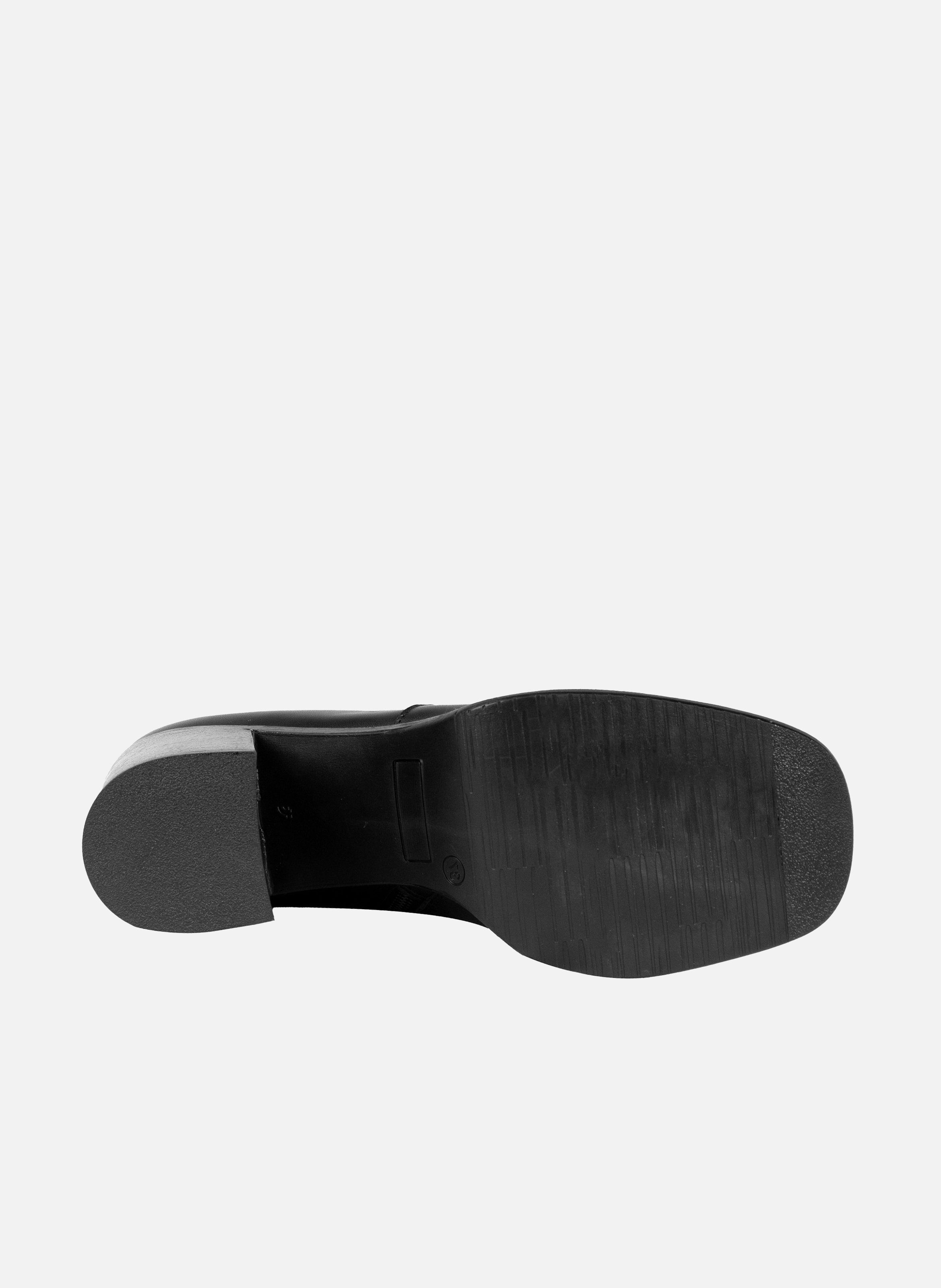 Bottines plateforme cuir JULES & JENN Noir