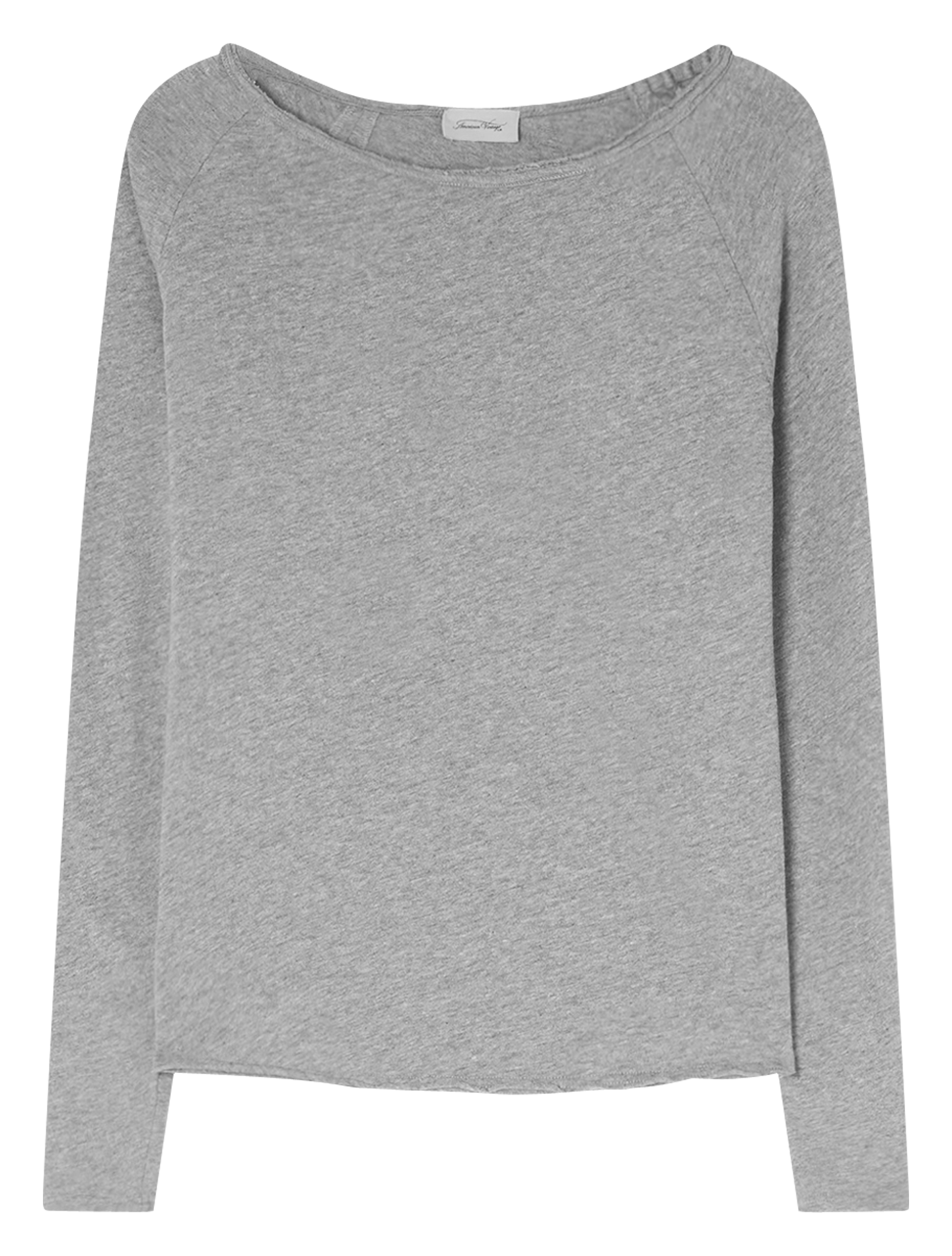 Tee-shirt col rond en coton sonoma AMERICAN VINTAGE Gris