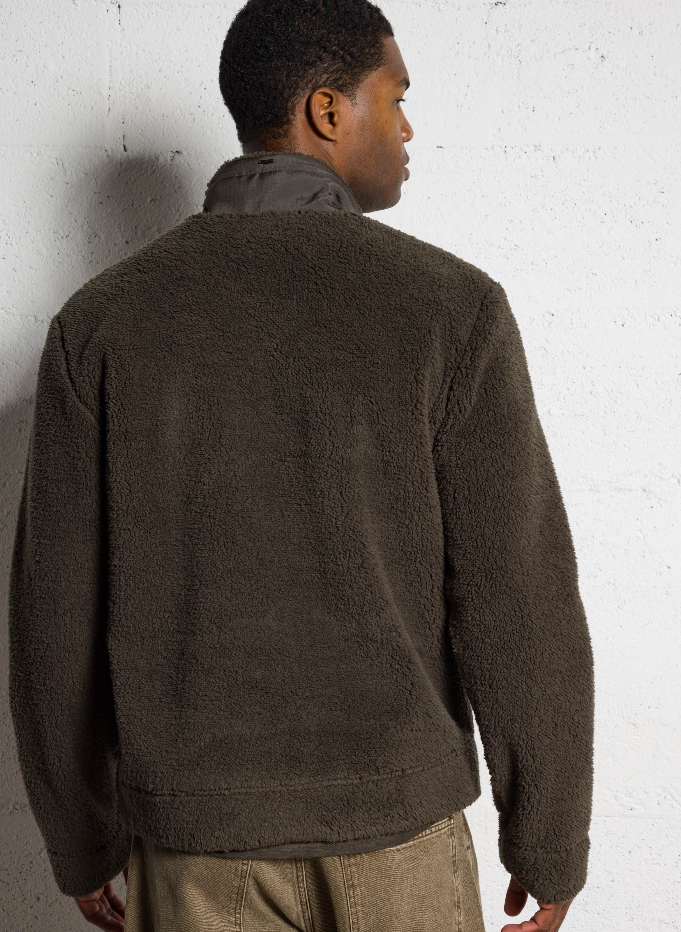 Polaire droite col montant IKKS Kaki