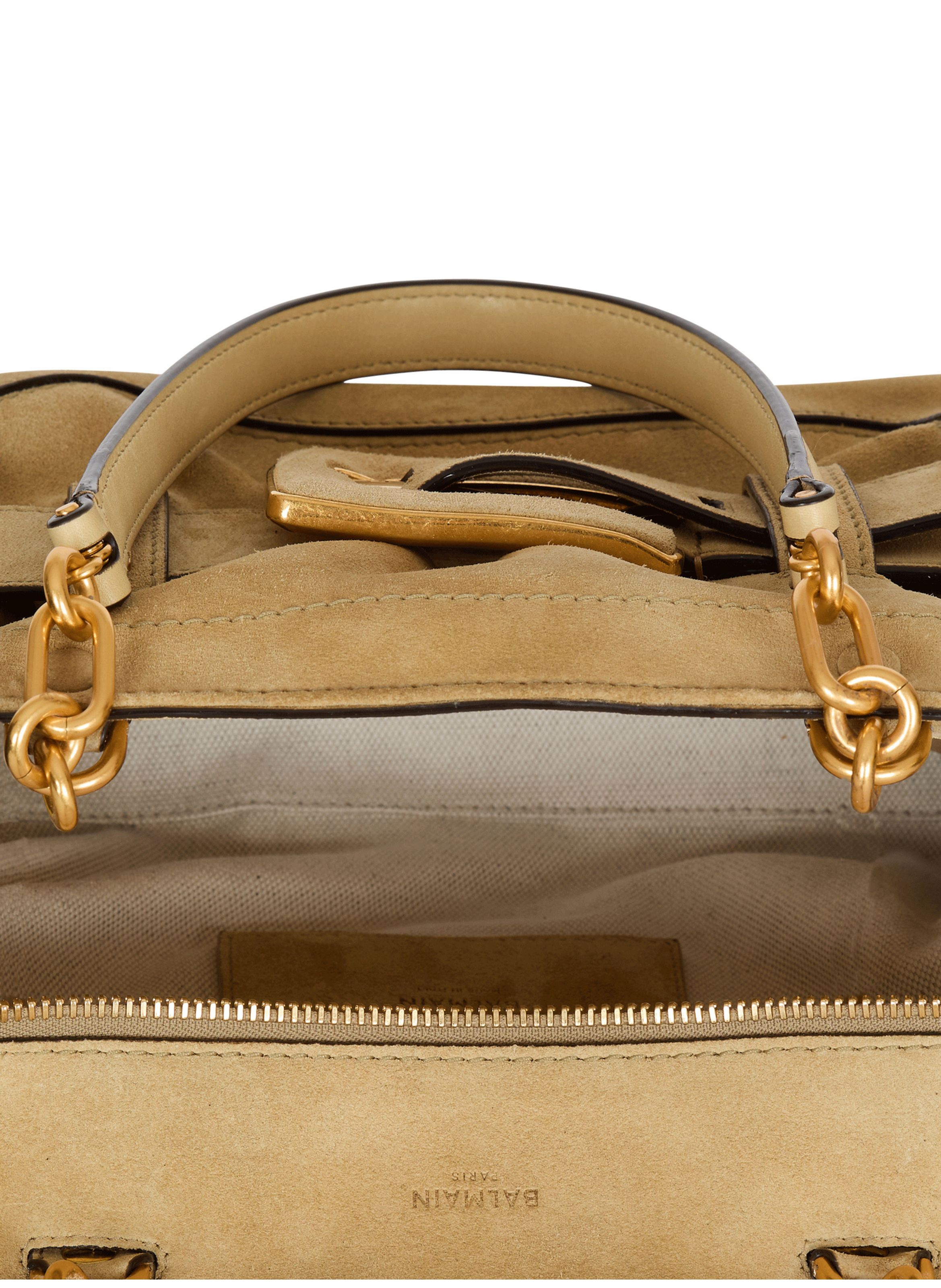 Sac anthem en daim Beige