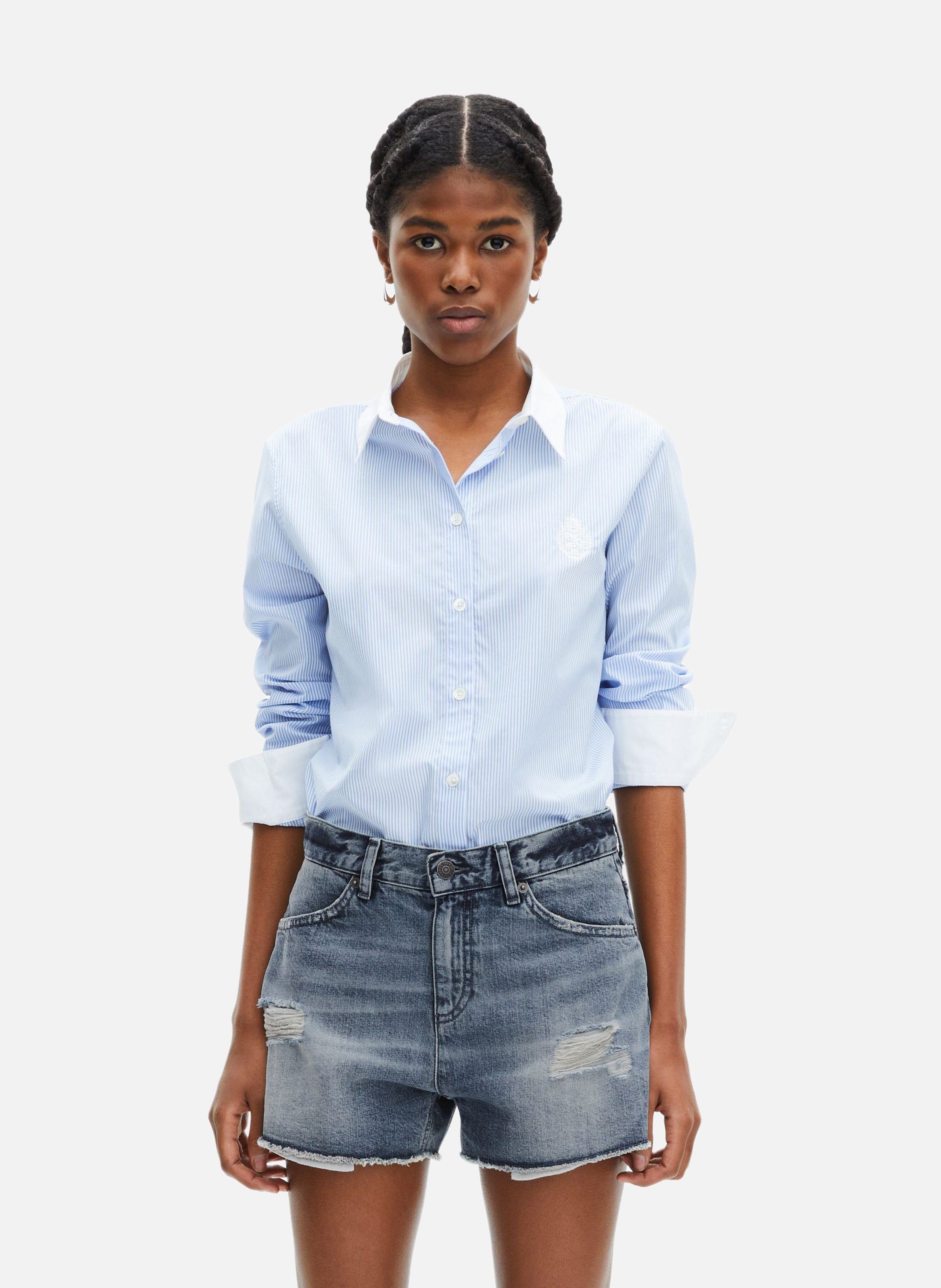 Short en denim THE KOOPLES Bleu