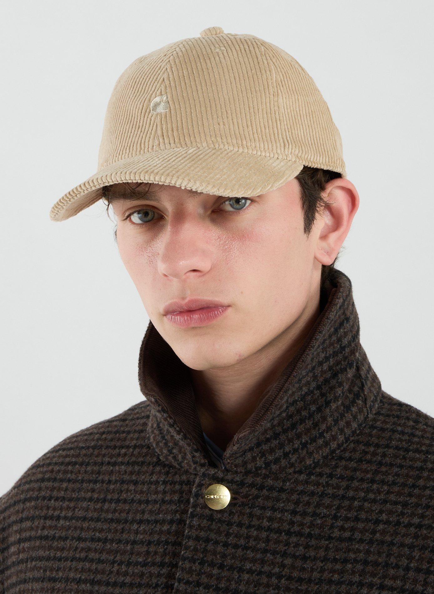 Casquette Harlem brodée en coton CARHARTT WIP Beige