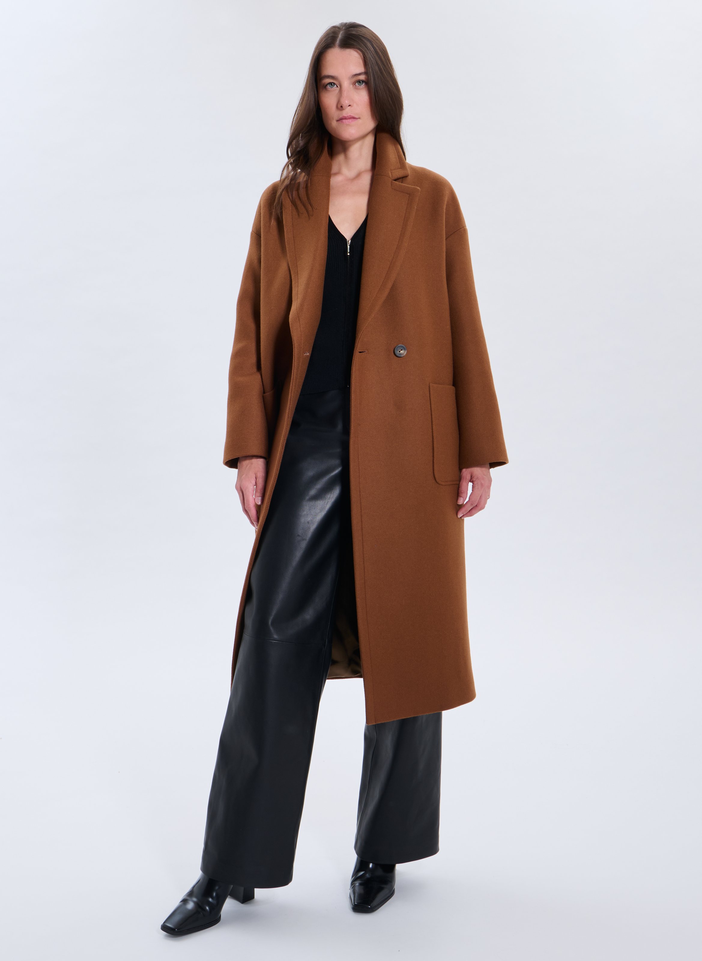 Manteau  miranda  Tabac