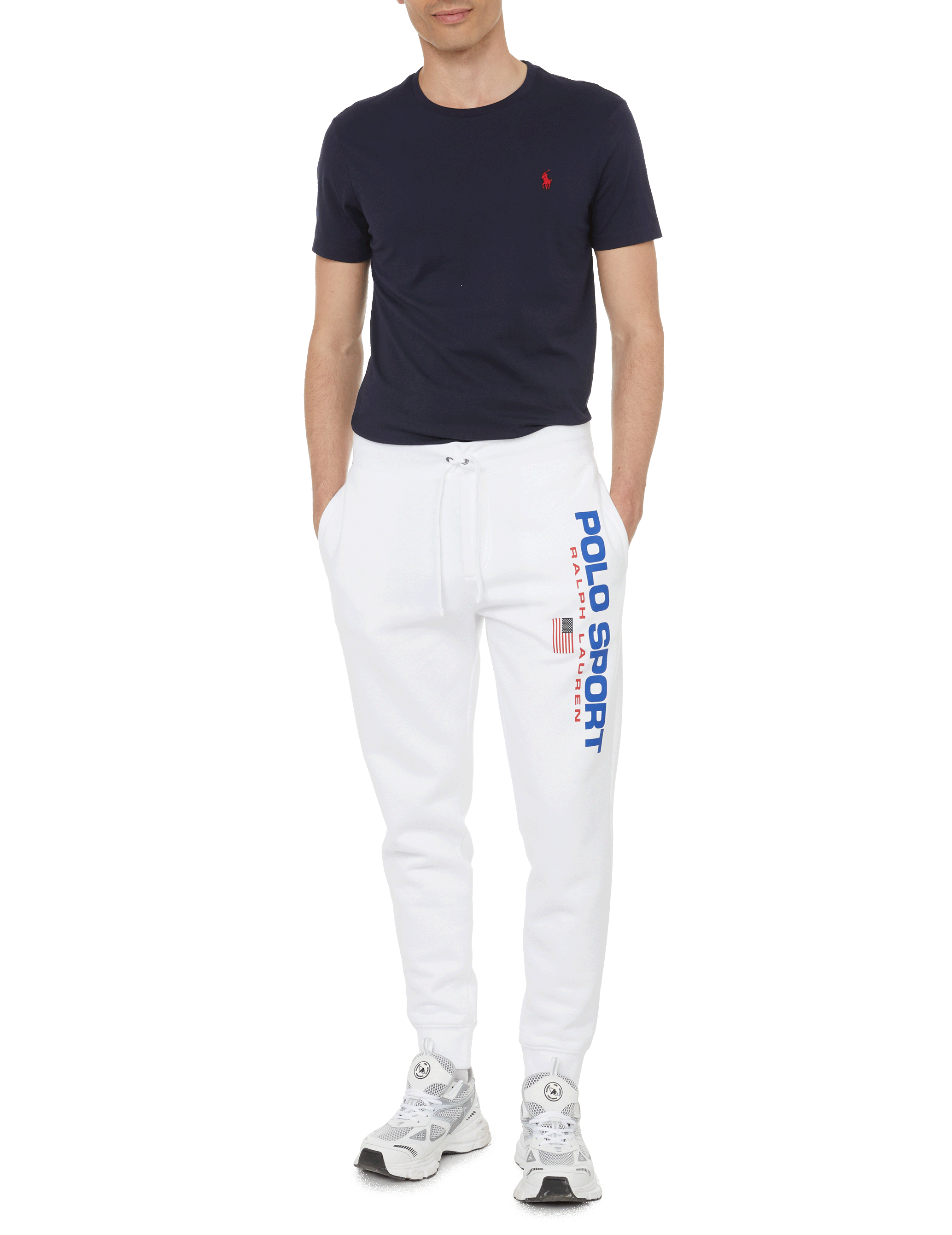 T-shirt slim en coton POLO RALPH LAUREN Bleu