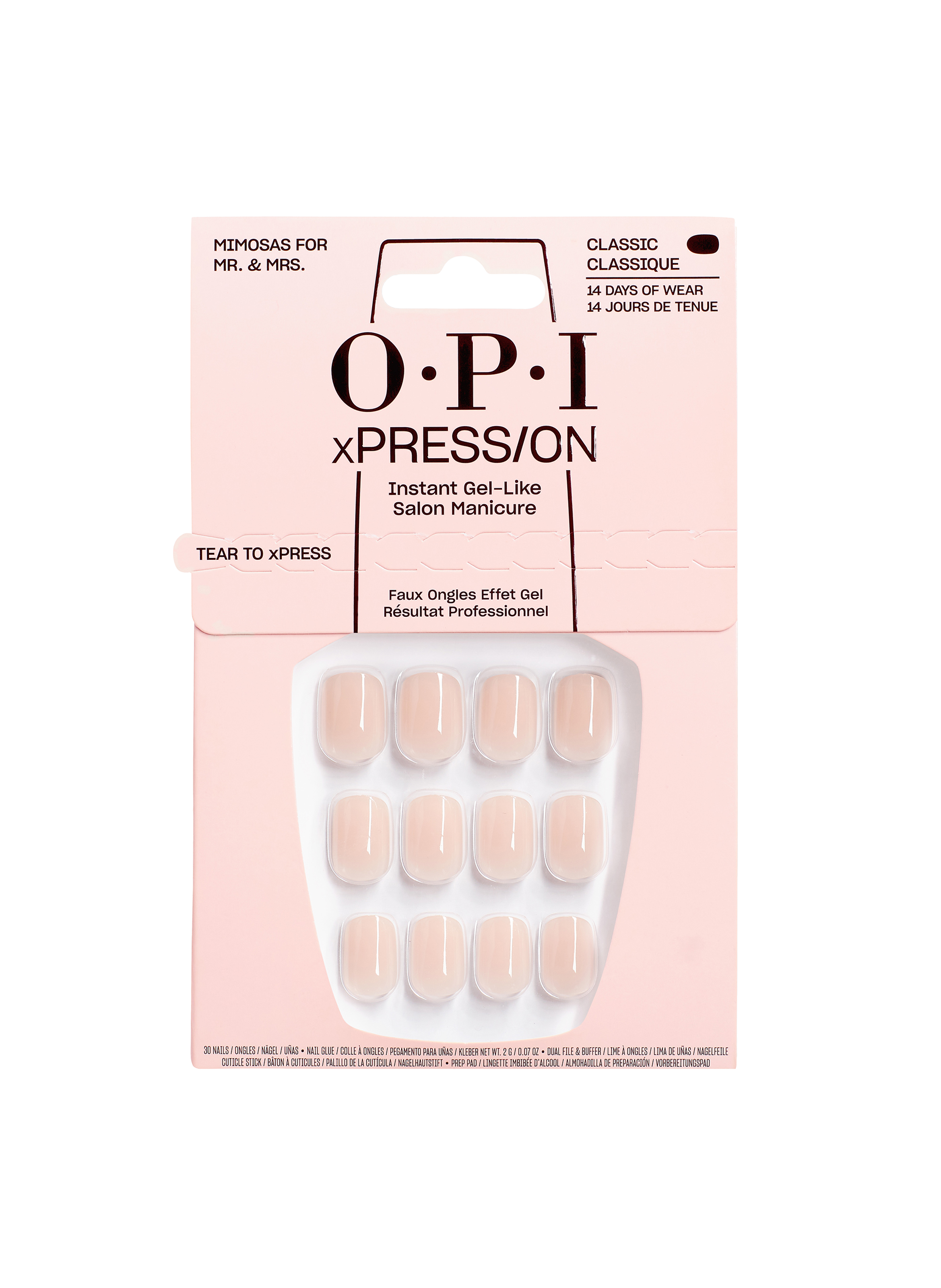 OPI Mimosas for Mr. and Mrs. - Faux ongles réutilisables Anr41s