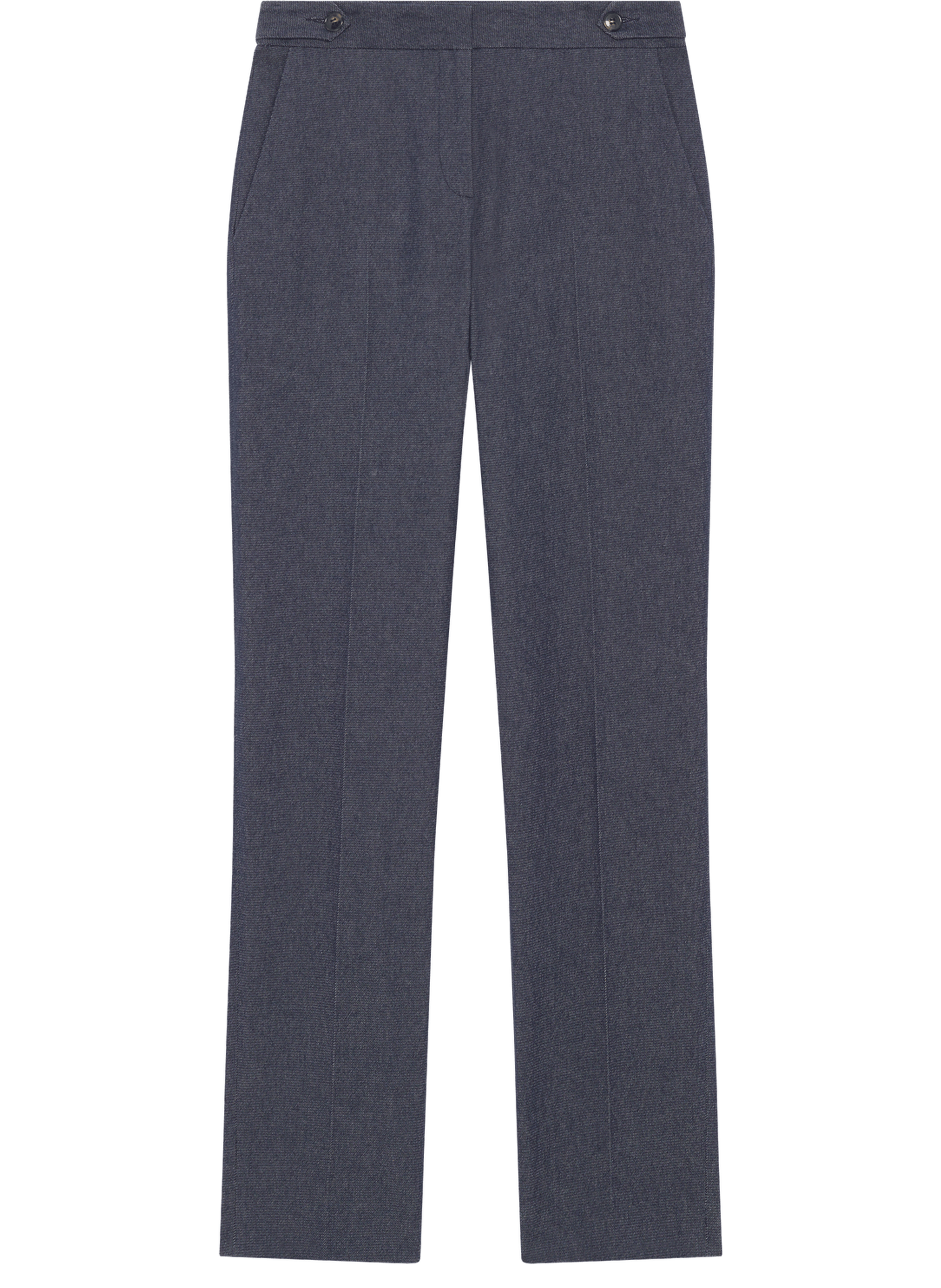 Pantalon droit de tailleur en denim - belinda PABLO Bleu