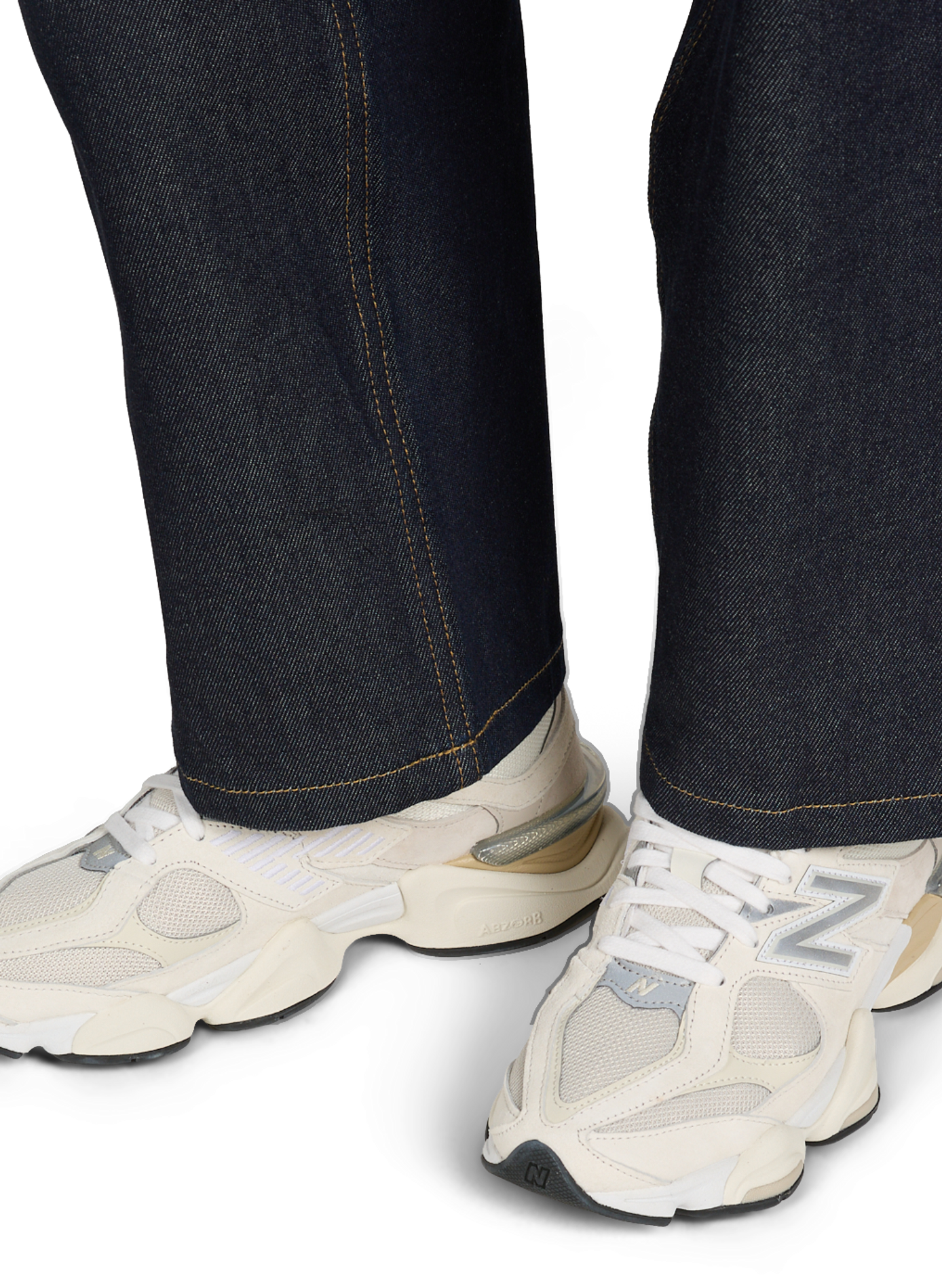 Wedge and serrated sole leather blend sneakers NEW BALANCE Multicolour