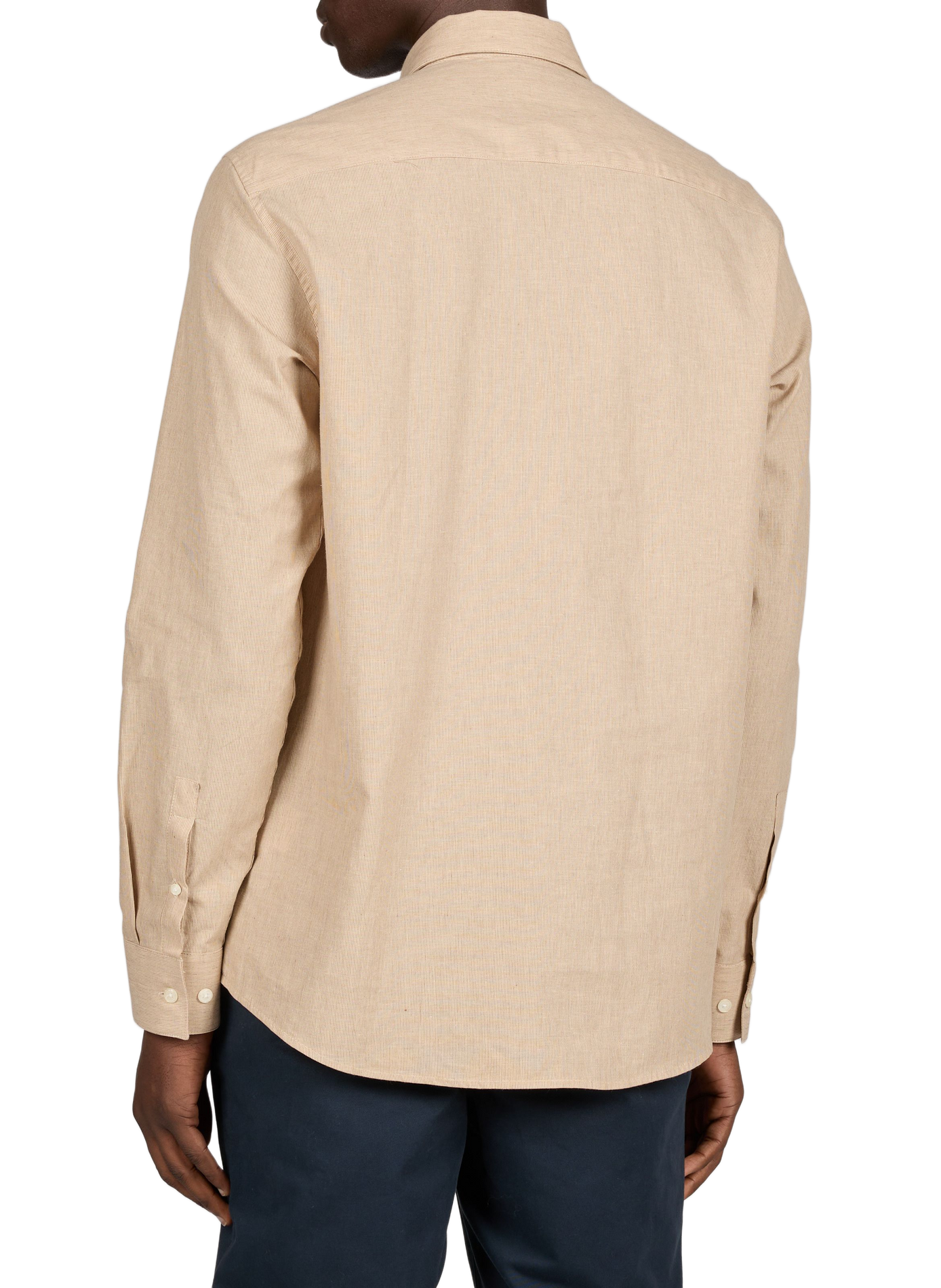 Striped shirt from Hasual-D in blended cotton and linen AU PRINTEMPS PARIS Beige