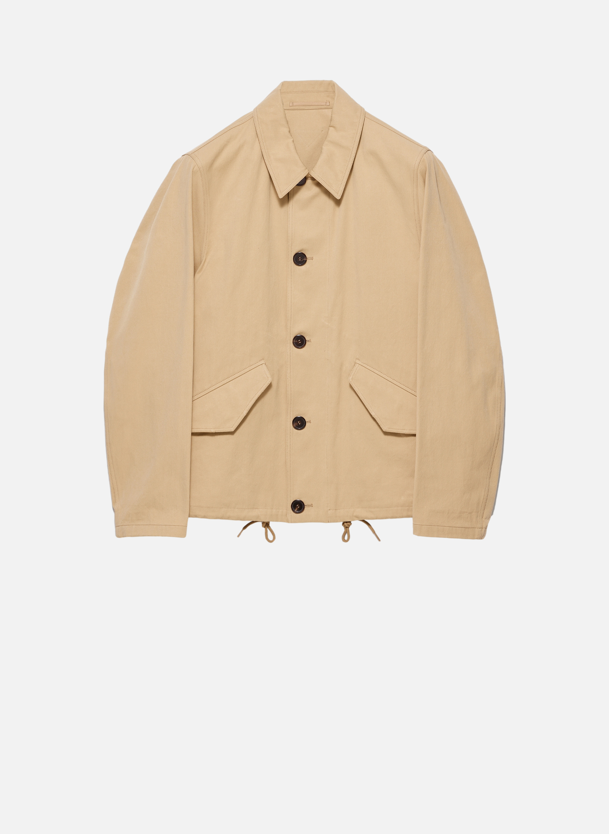 Veste en coton PRADA Beige