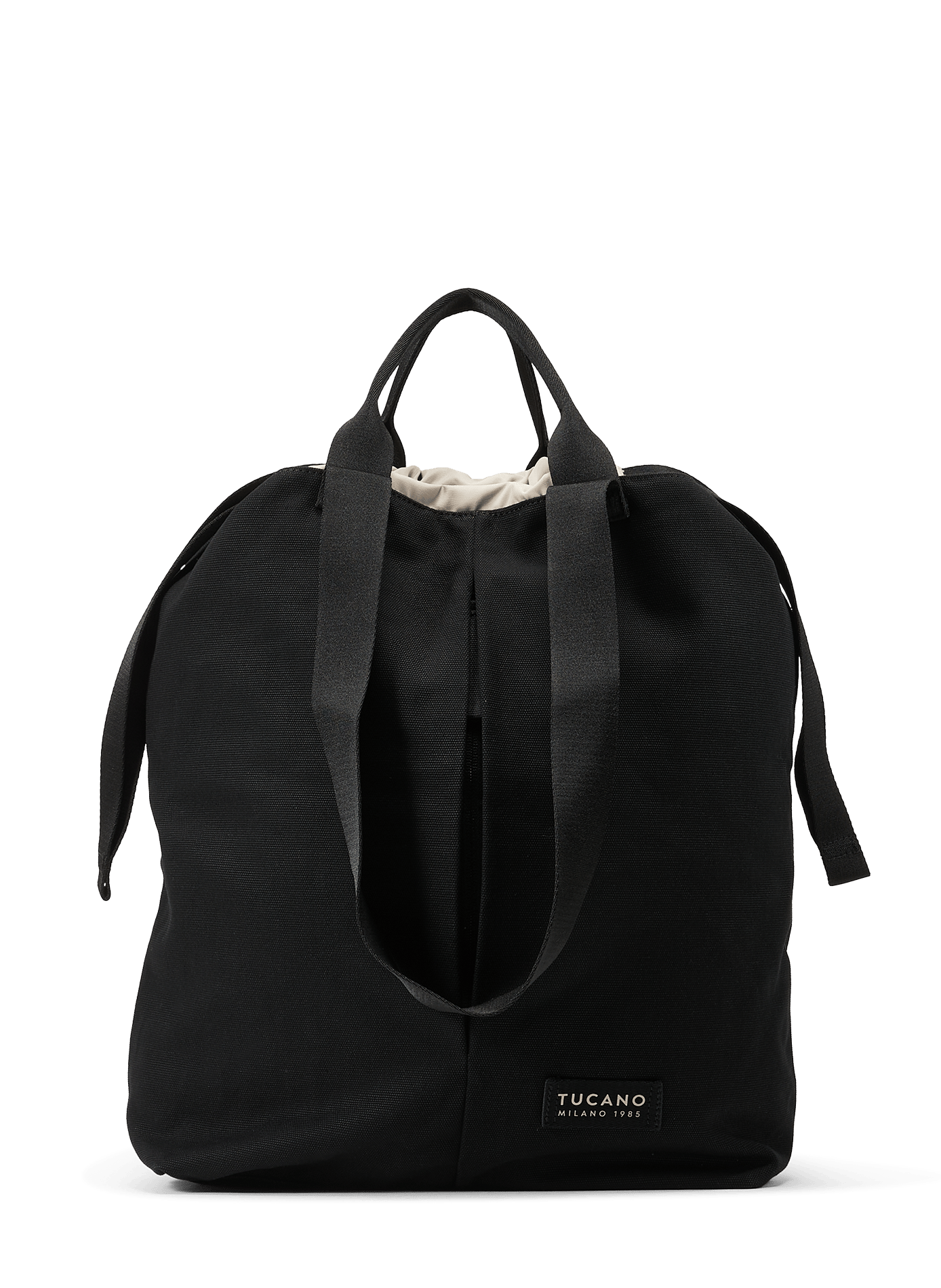 Sac cabas vertical en toile et coton TUCANO Noir