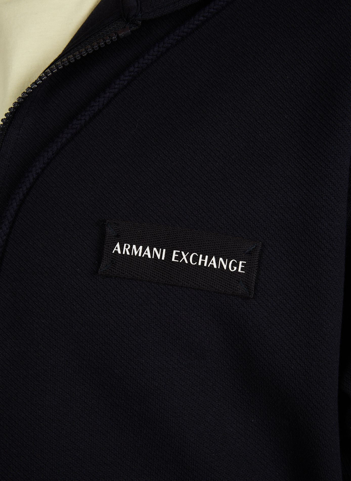 Hooded cotton blend sweatshirt ARMANI EXCHANGE Blue