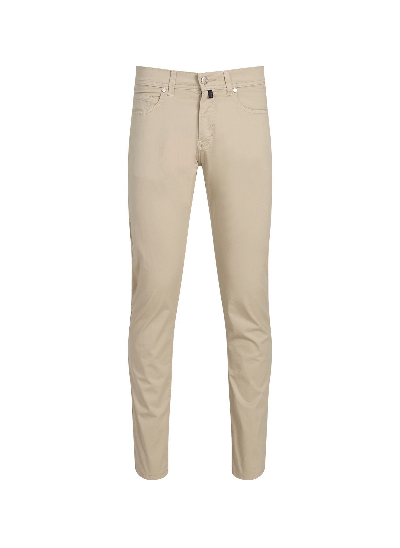 Solid color mixed cotton pants PIERRE CARDIN Beige