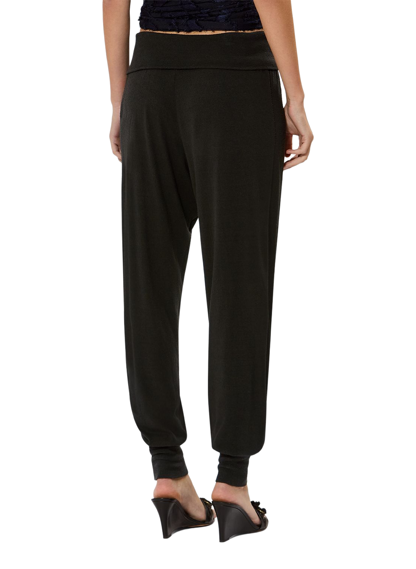 Pantalon sarouel Tydie en soie ISABEL MARANT Schwarz