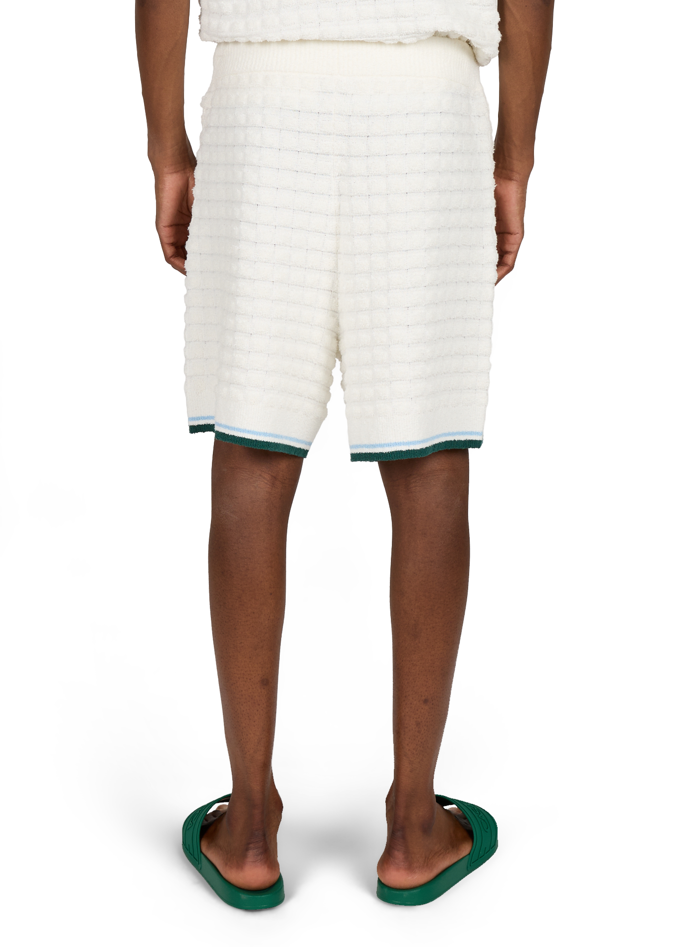 Textured cotton terry CASABLANCA PARIS White