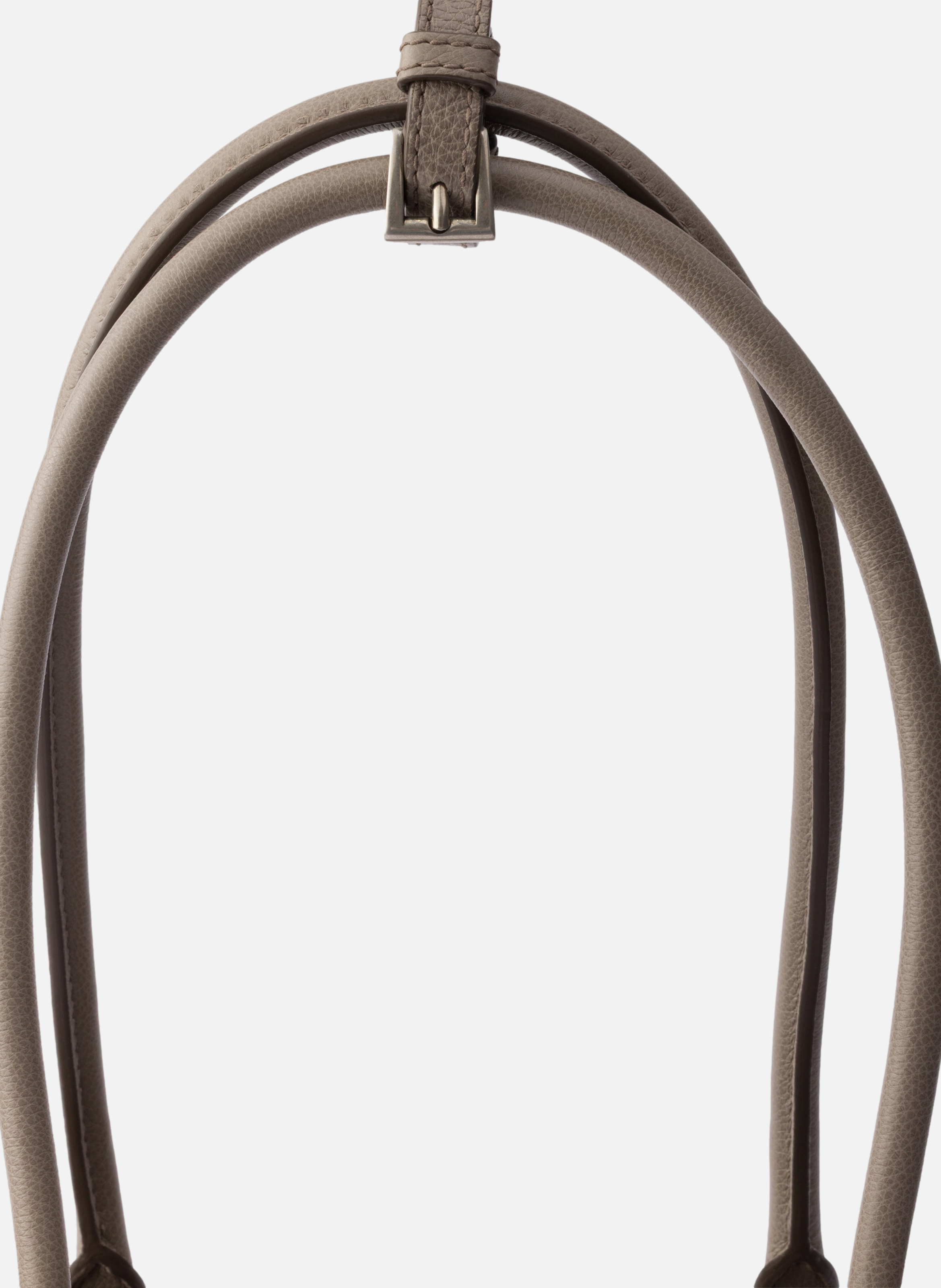 Cabas prada bonnie en cuir vieilli de taille moyen PRADA Gris