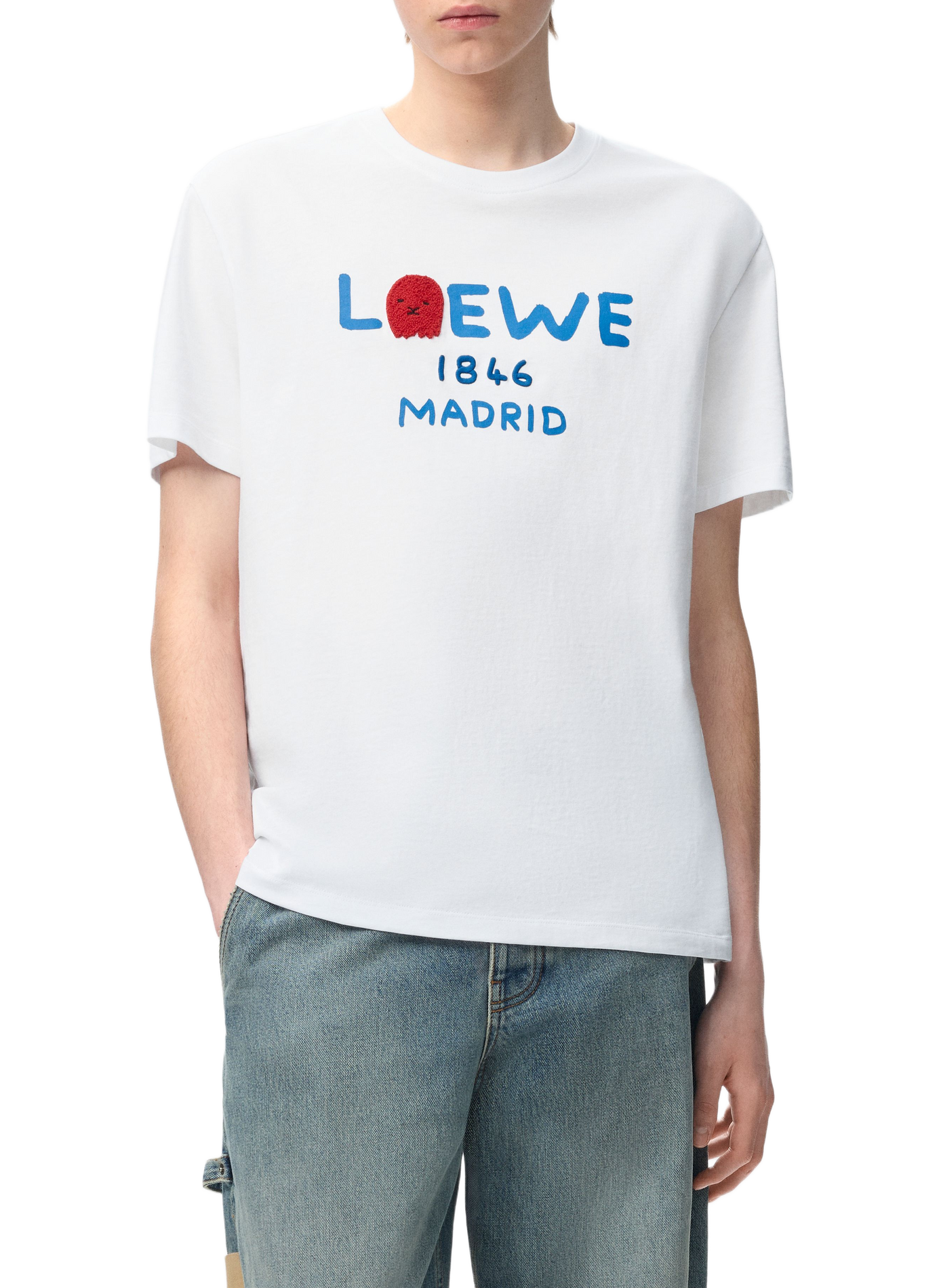 180-Jahre-Kapsel - Lässiges Baumwoll-T-Shirt LOEWE Weiss