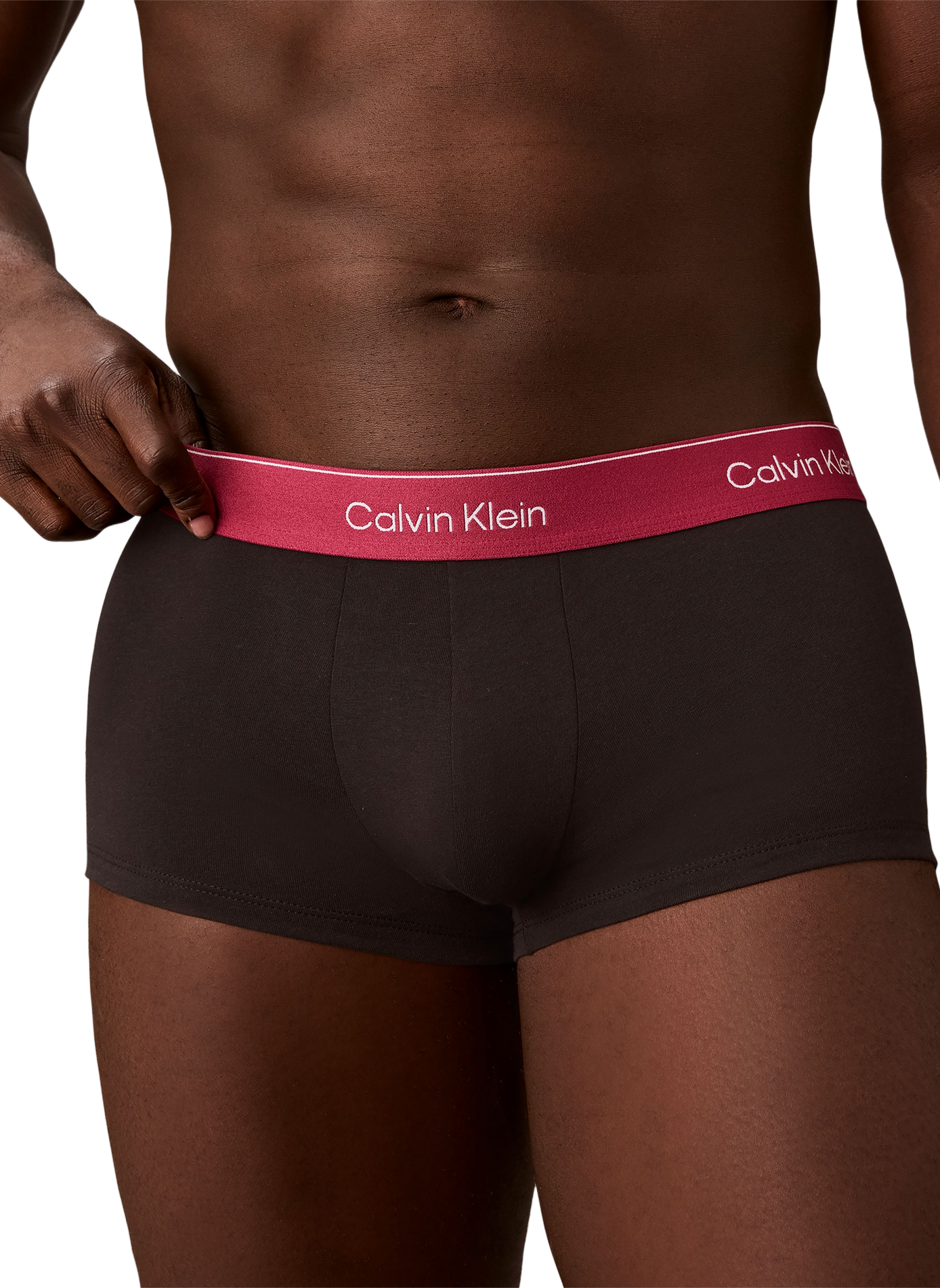 Lot de 3 boxers taille basse en coton mélangé CALVIN KLEIN Noir