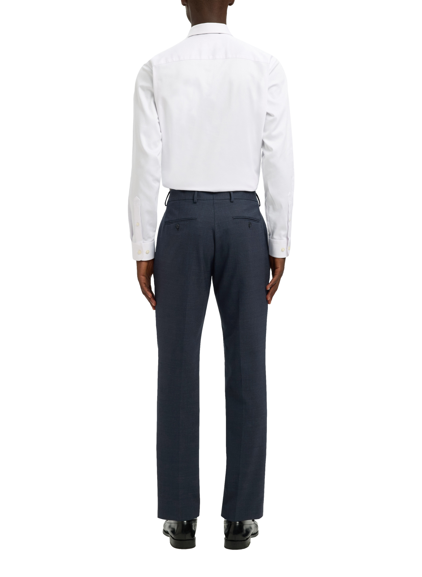 Pantalon costume en laine mélangée SELECTED Bleu