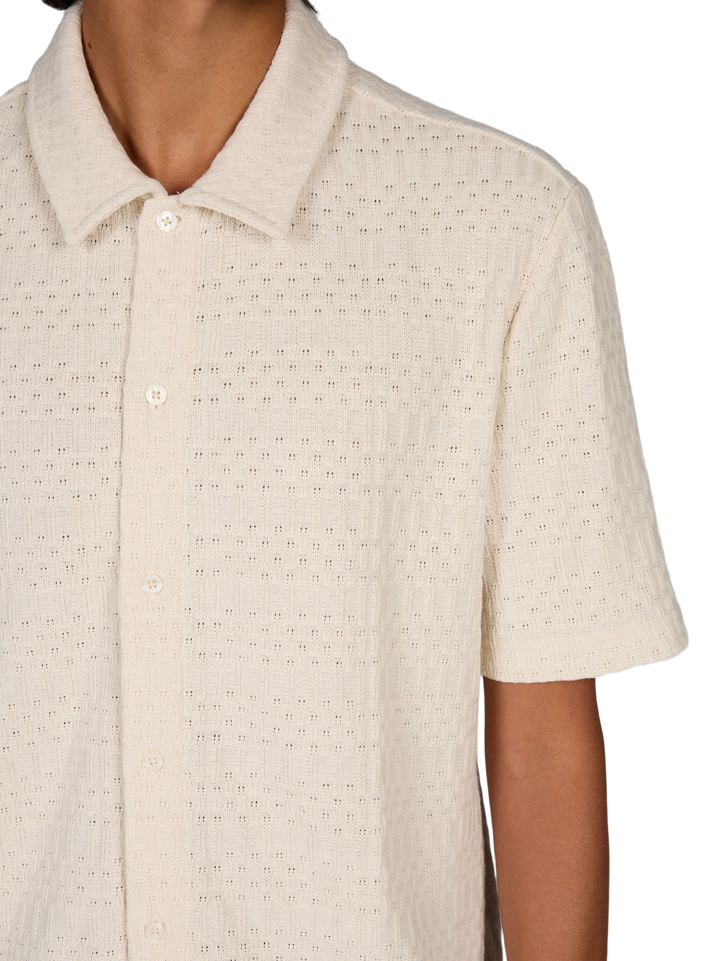 Gestreiftes Baumwollmischungs-Shirt SAMSOE SAMSOE Beige