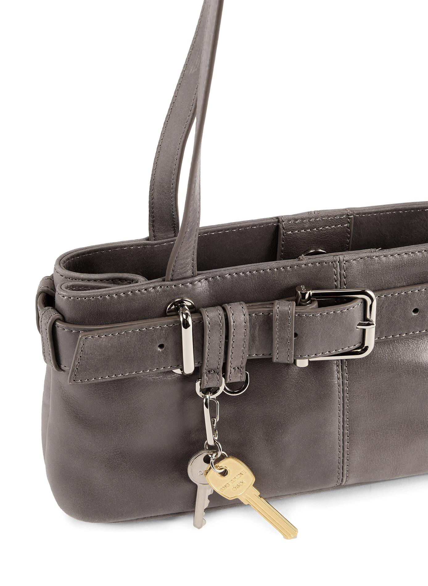 Sac à main Brocles à clés en cuir OSOI Gris
