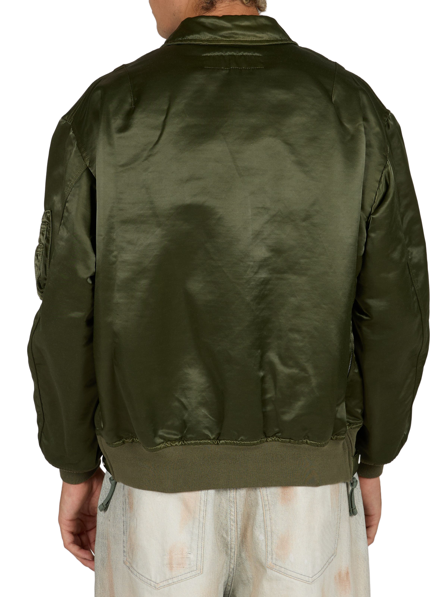 Straight jacket with classic collar in blended cotton COMME DES GARCONS HOMME Khaki