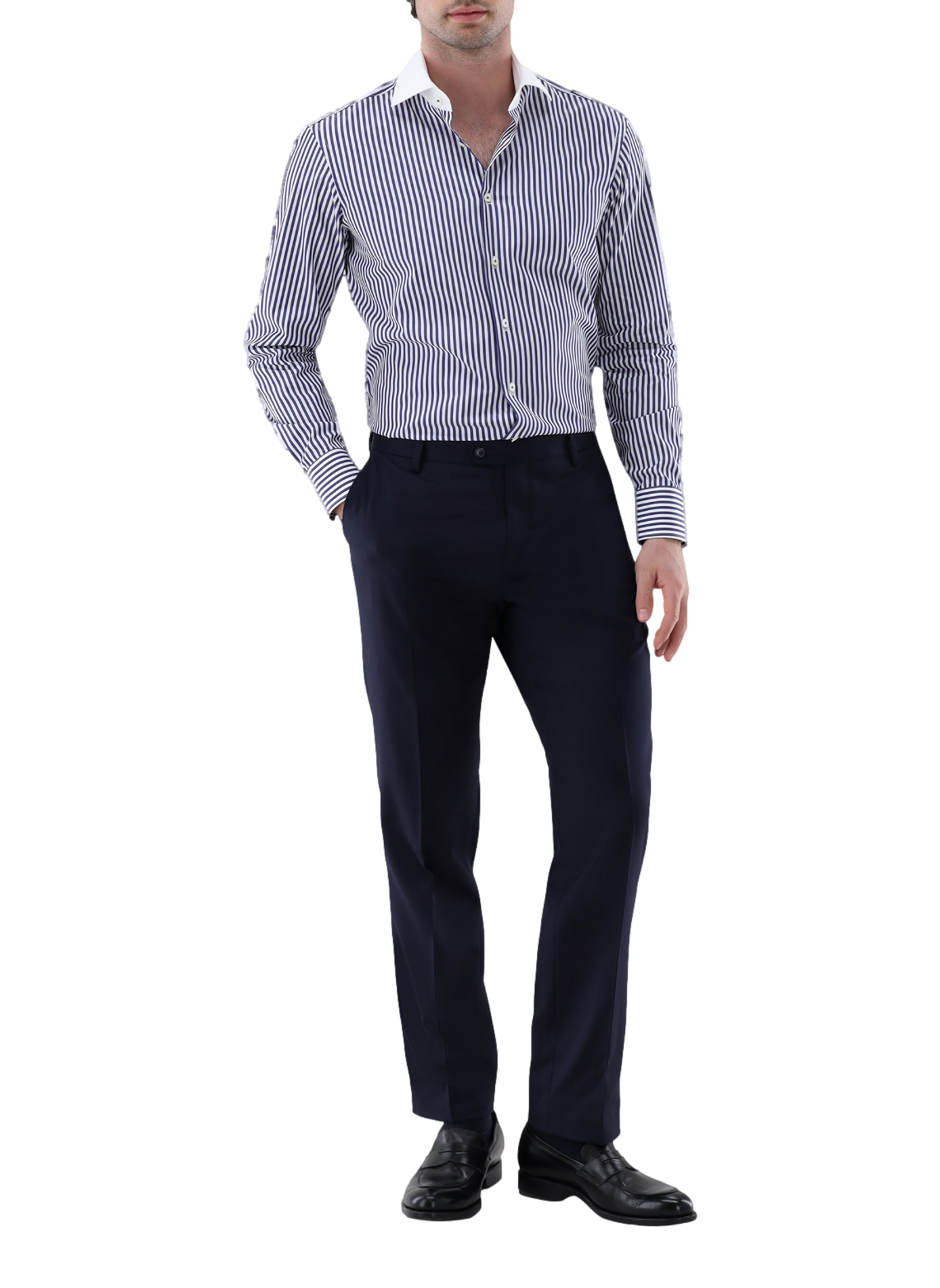 Striped cotton Shirt VAN LAACK Blue