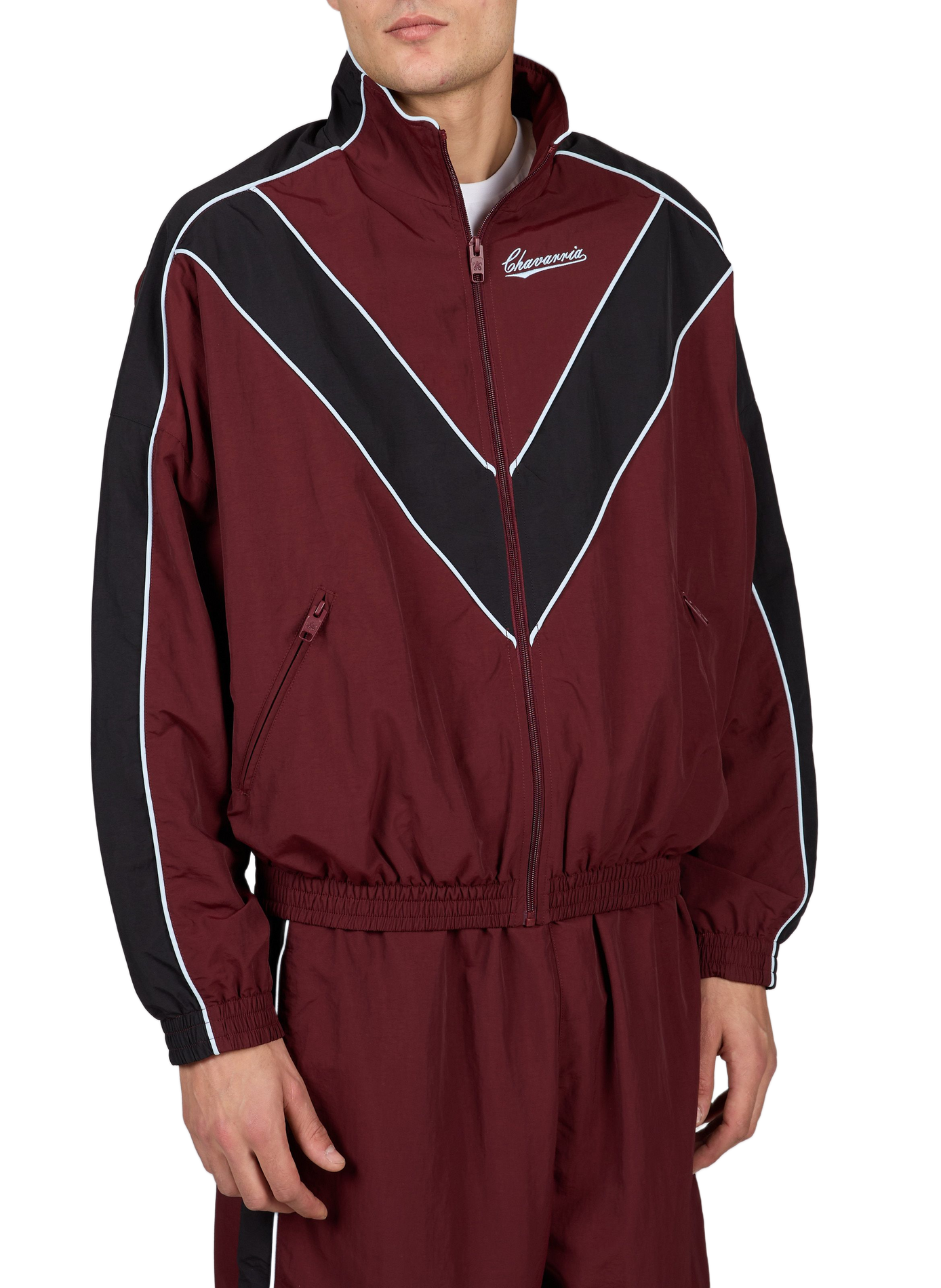 Straight jacket with high collar | Red WILLY CHAVARRIA Men