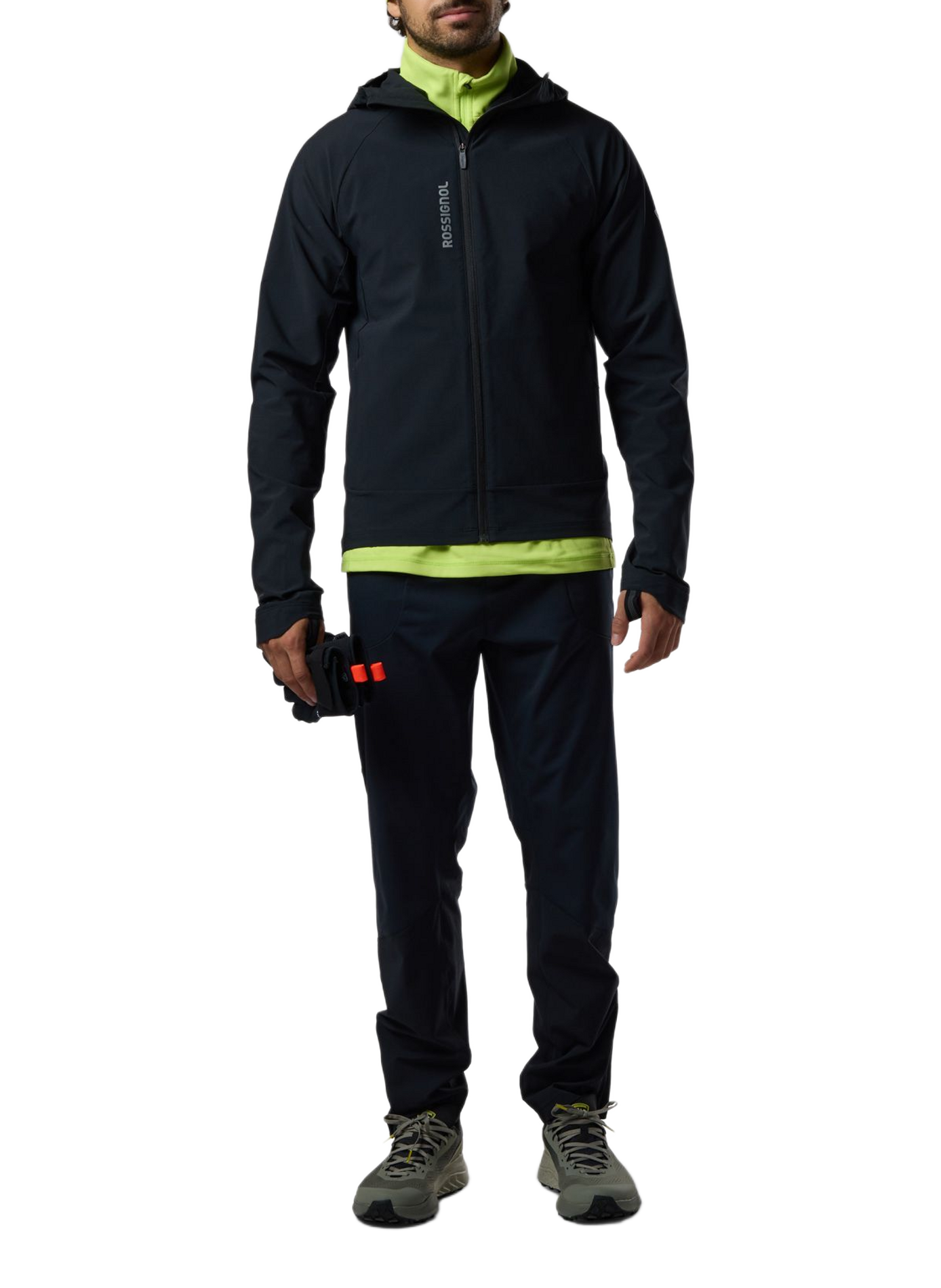 Veste droite col montant zippée ROSSIGNOL Negro
