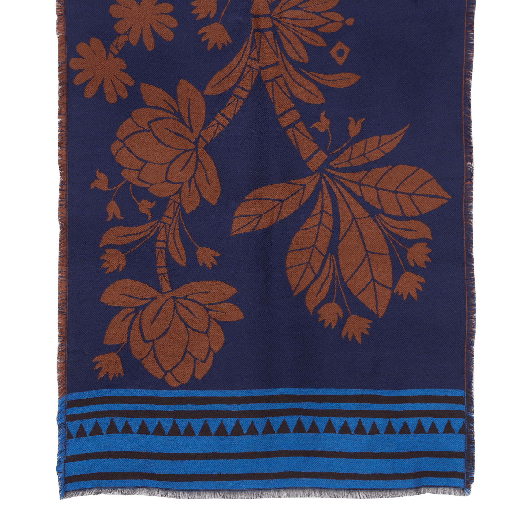 Sjaal met jacquardmotief LA FEE MARABOUTEE Blauw