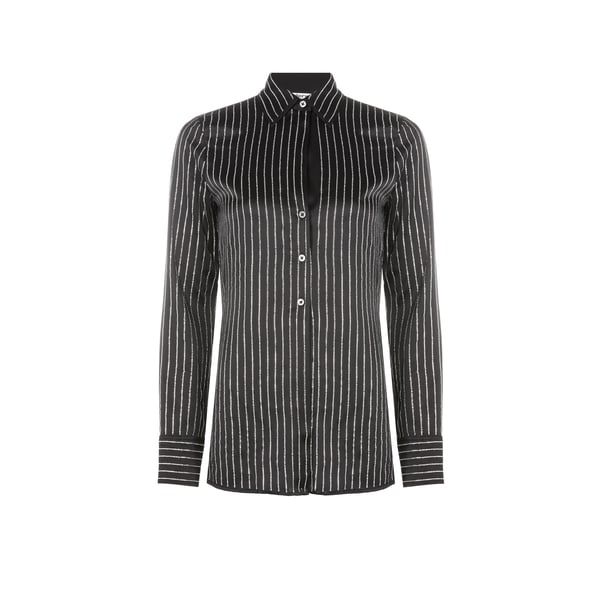 Chemise à strass en soie