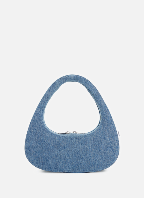 حقيبة من قماش Denim الرغيف الفرنسي باللون الأزرق كوبرني 
