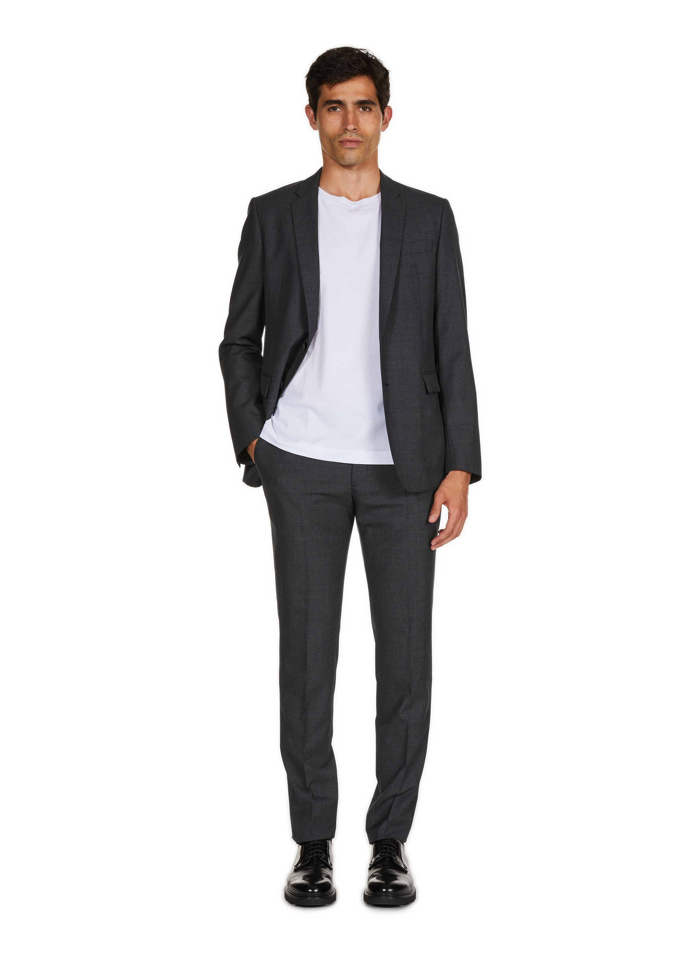Slim-fit wool trousers  SAISON 1865 Grey