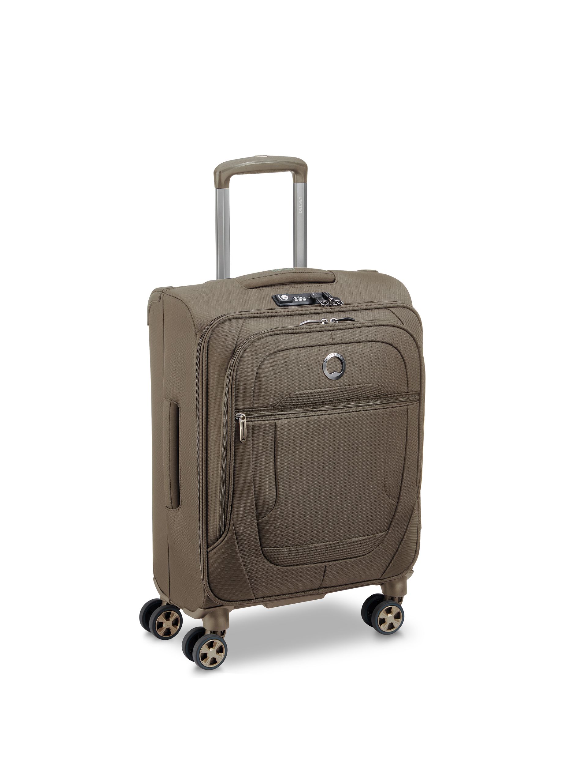 Valise cabine souple taille s - helium dlx DELSEY PARIS Marron