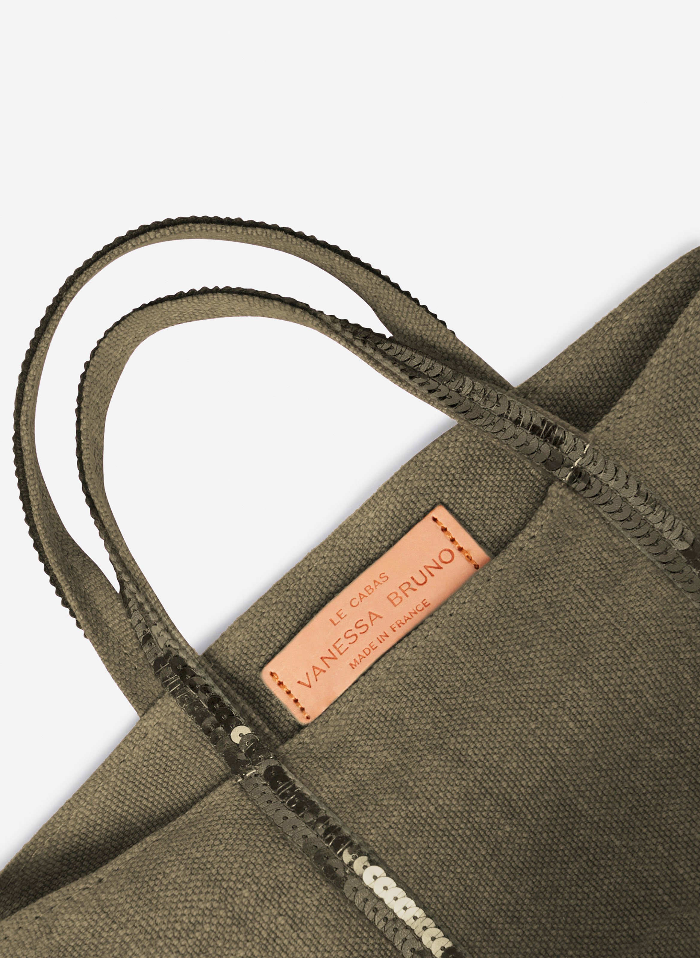 Cabas xs en lin VANESSA BRUNO Kaki