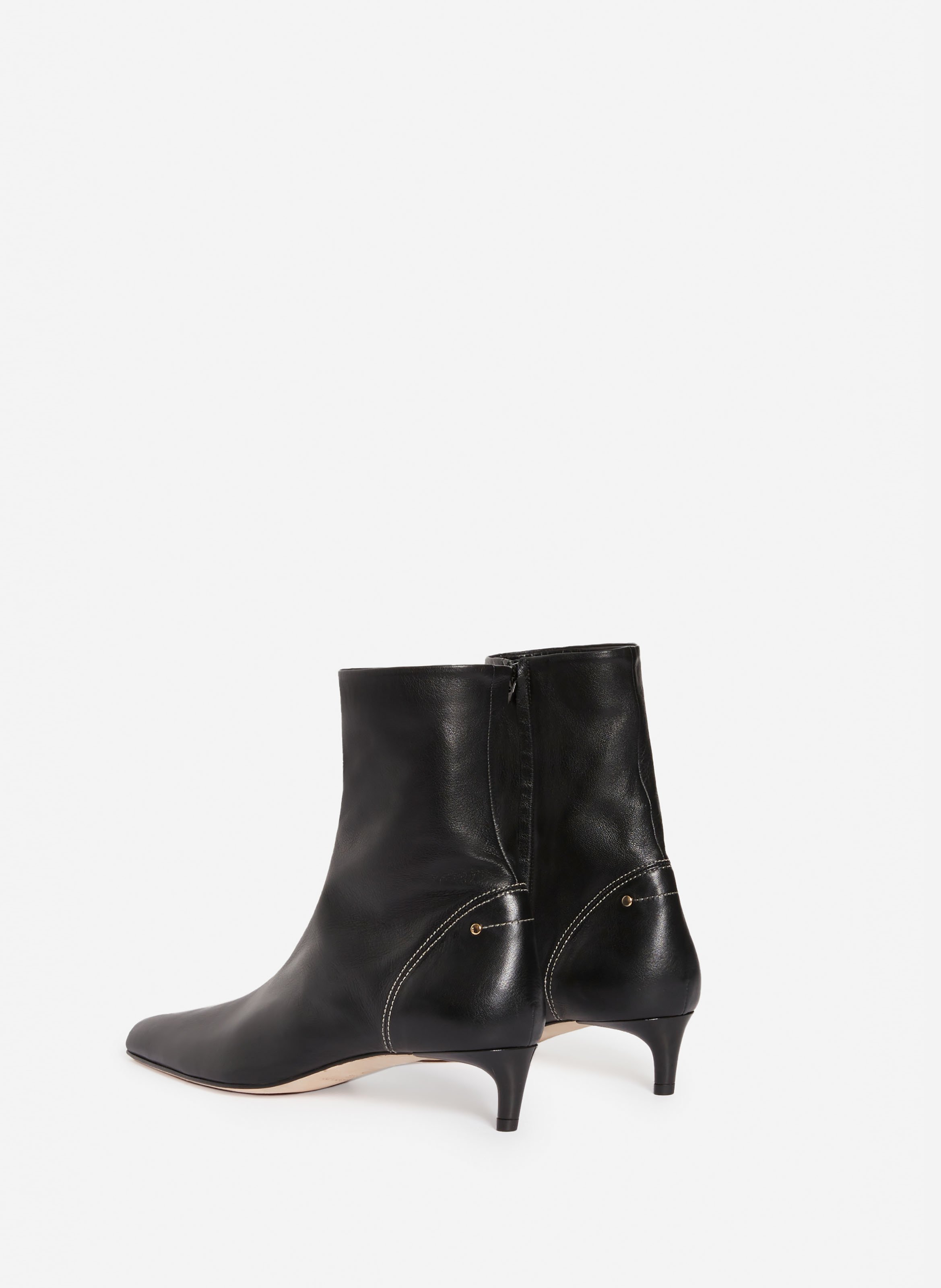 Bottines cuir noir daily VANESSA BRUNO Noir