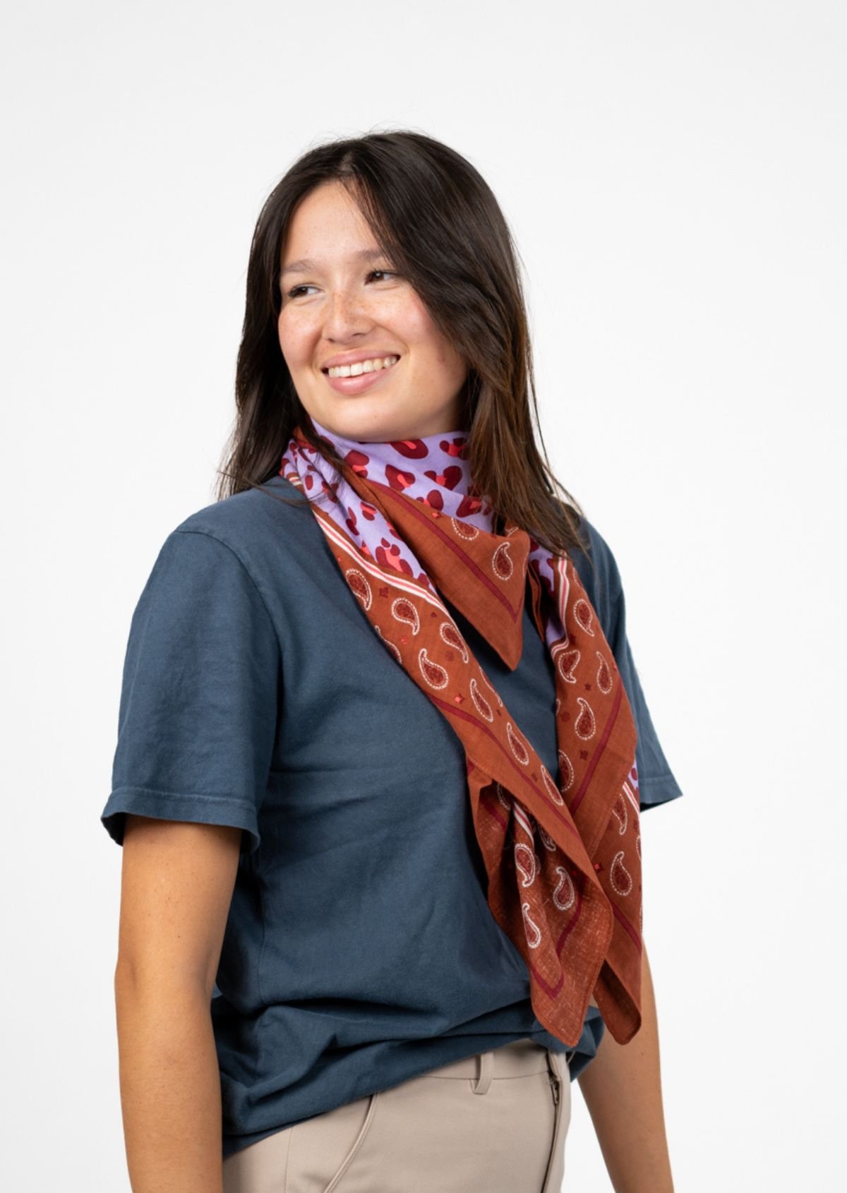Foulard en coton biologique BILLYBELT Violet