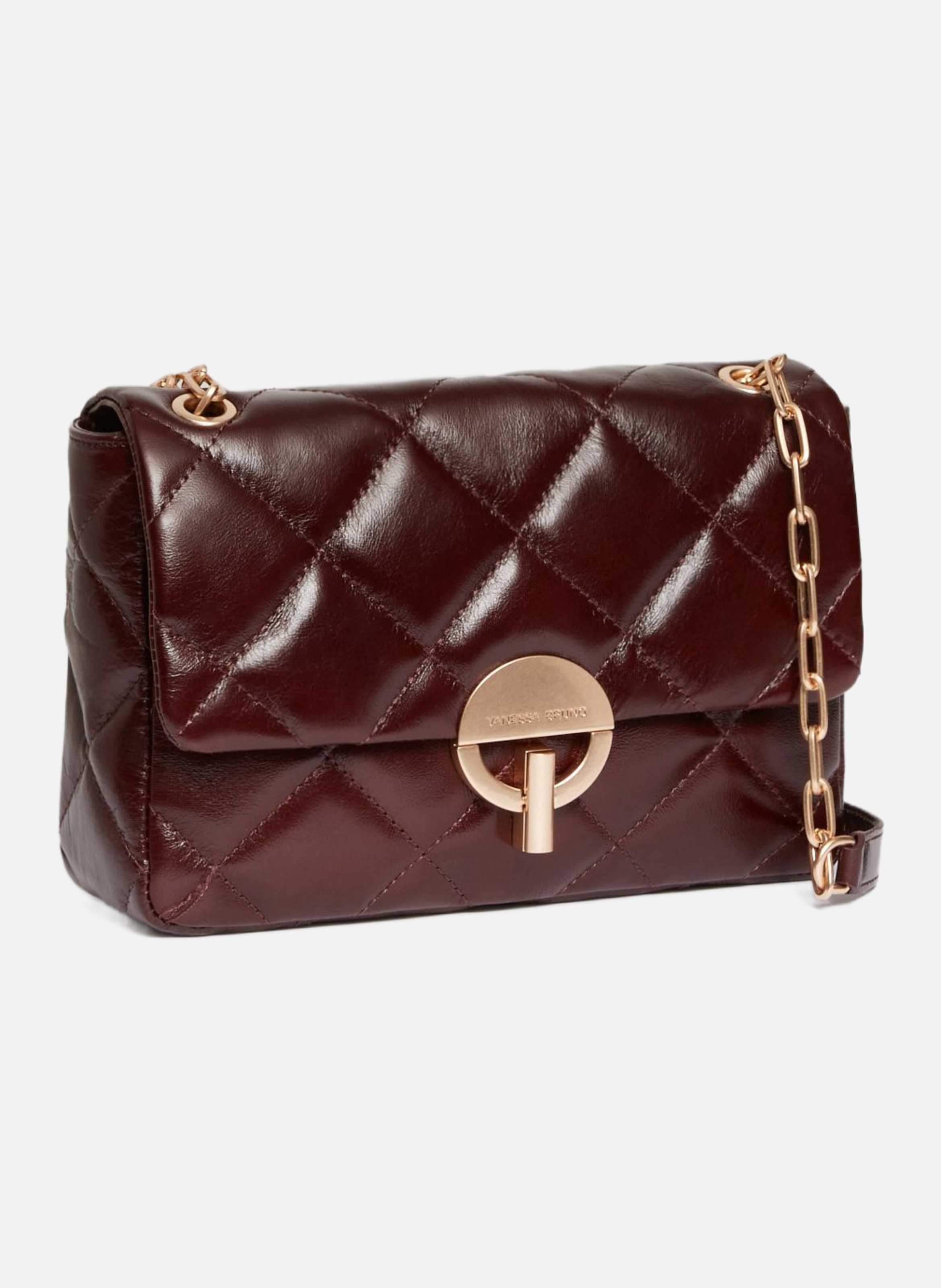 Grand sac moon en cuir VANESSA BRUNO Marron