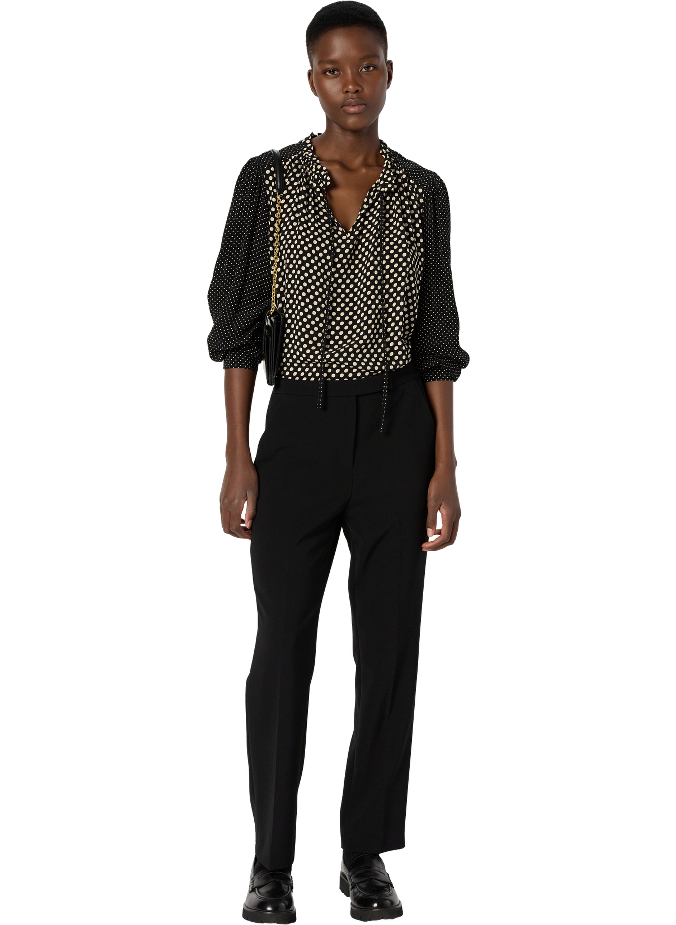 Blouse fluide à pois - arielle GERARD DAREL Noir