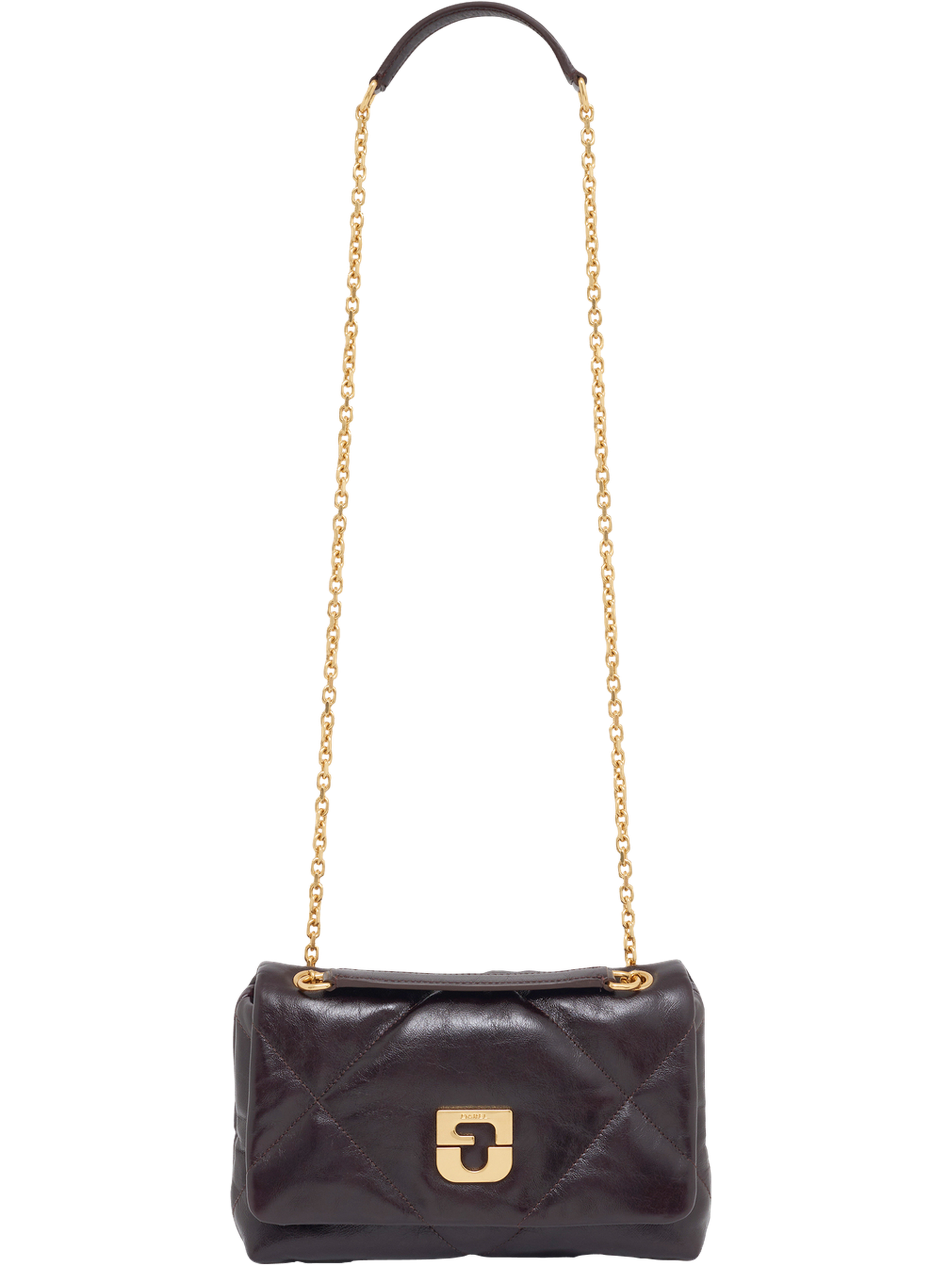 Sac en cuir effet froissé - le fanny GERARD DAREL Marron