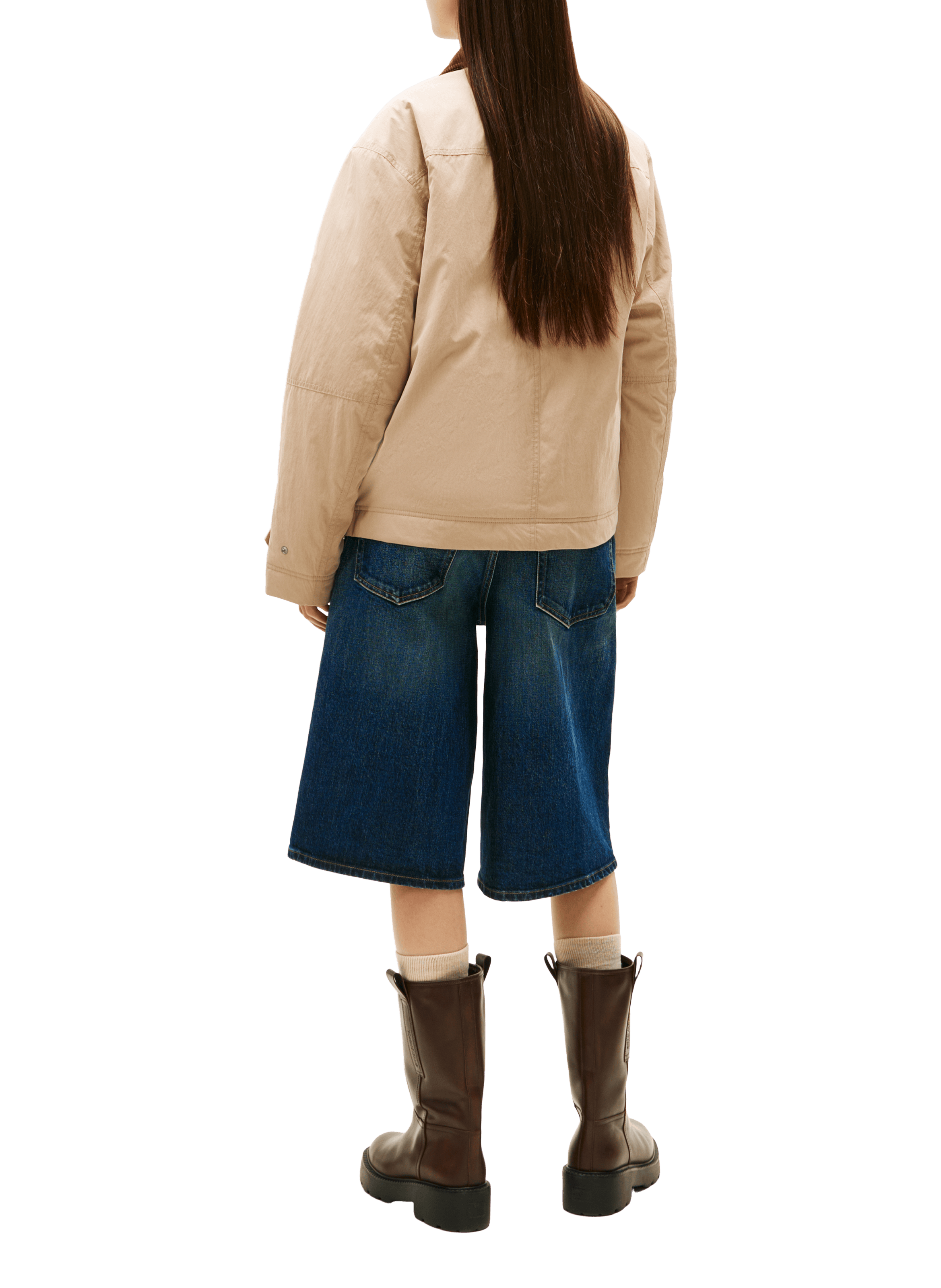 Veste à col en velours TOMMY HILFIGER Beige