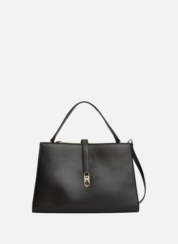 Plain handbag Black by TOMMY HILFIGER TOMMY HILFIGER Plain handbag Black