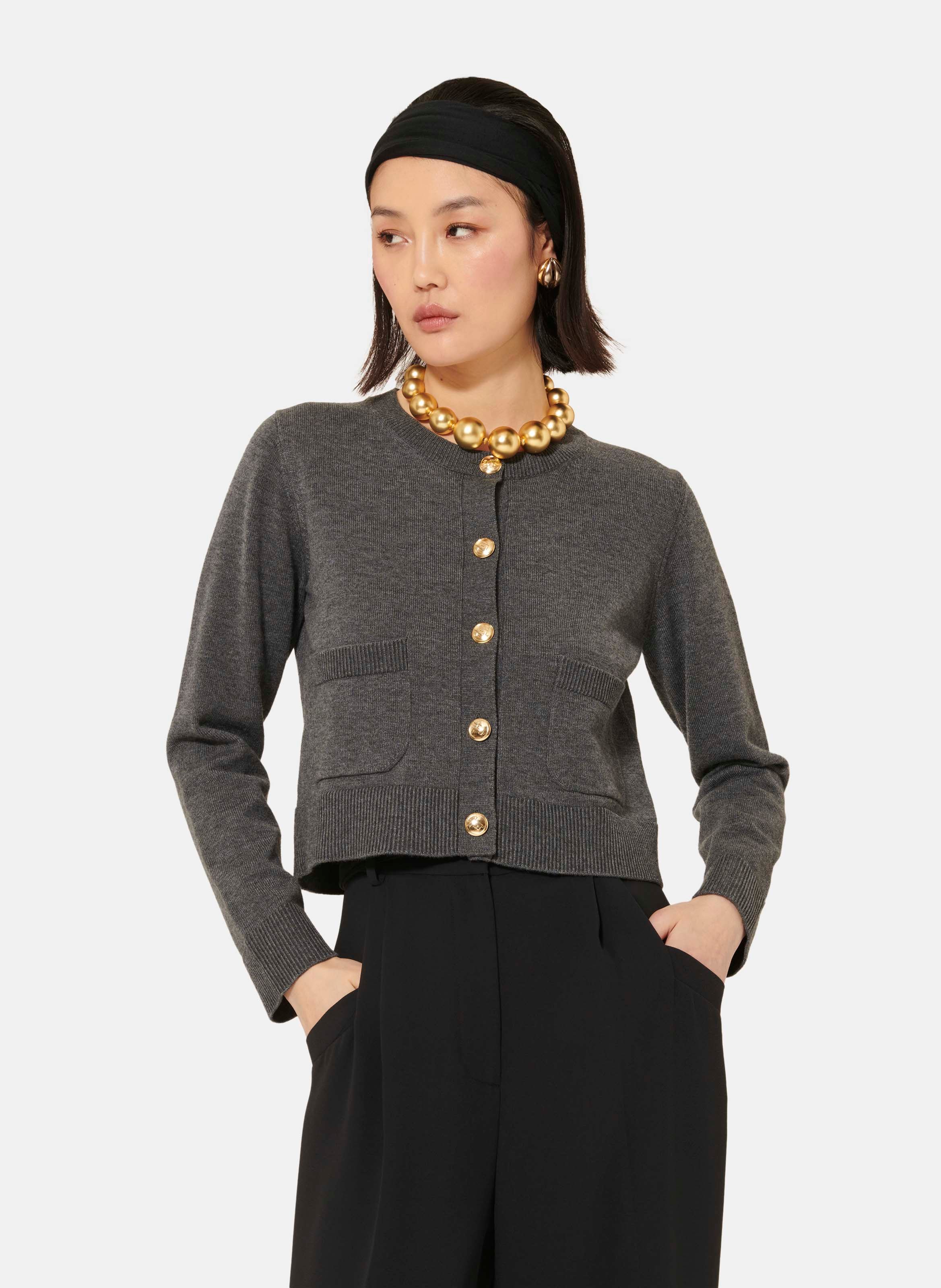 Gilet gyslain TARA JARMON Gris