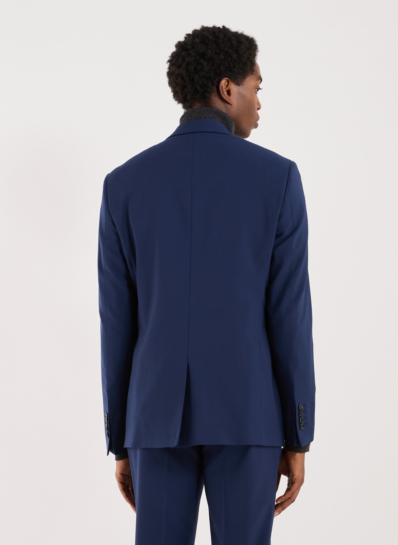 Solid wool blend blazer AU PRINTEMPS PARIS Blue