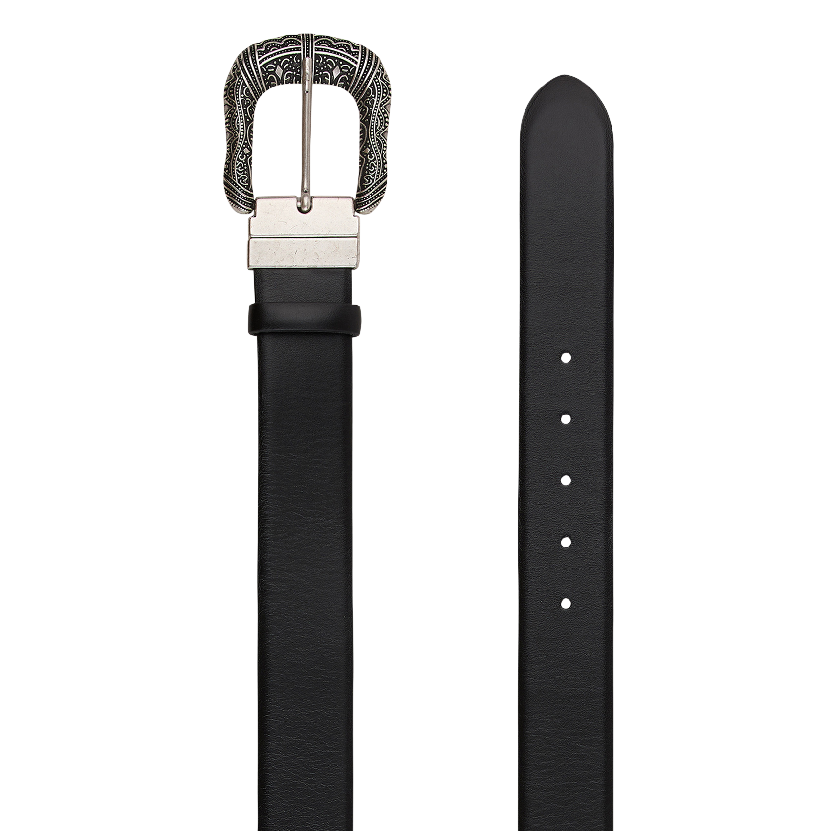 Ceinture en cuir brasta BA&SH Noir