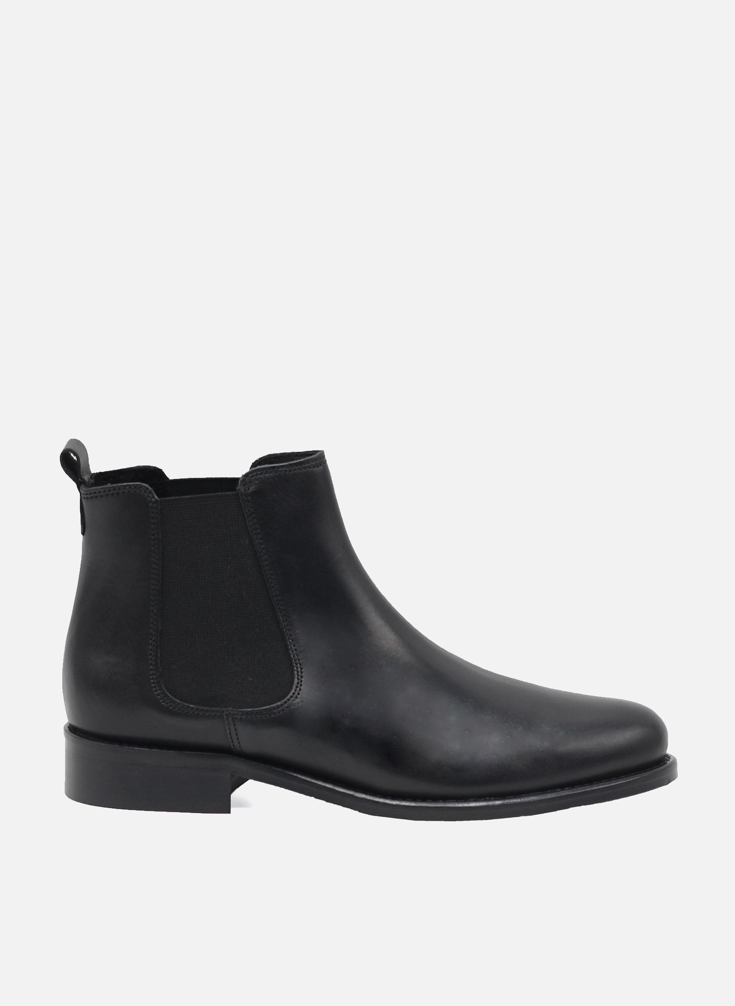Bottines chelsea cuir lisse JULES & JENN Noir