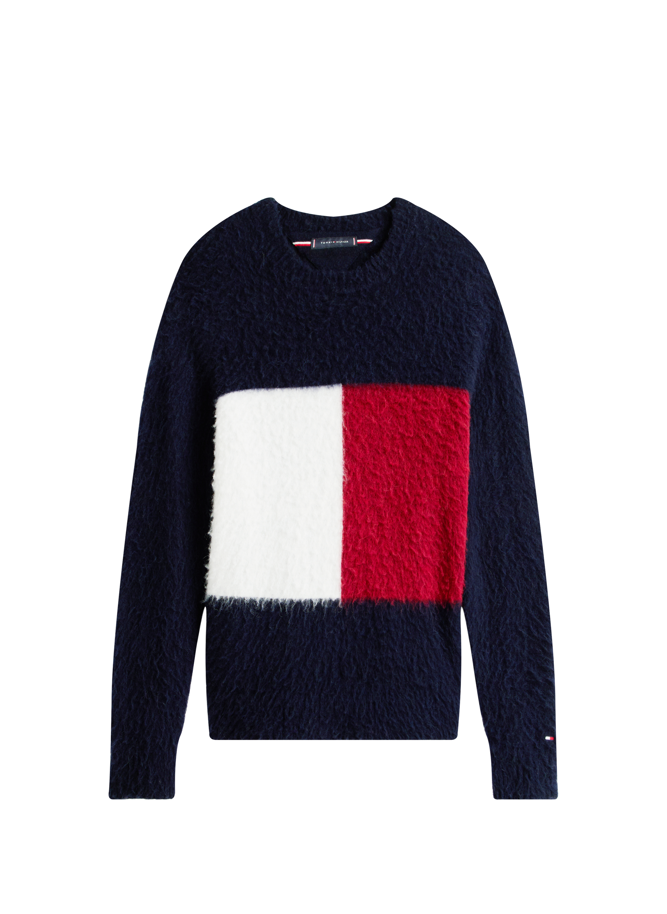Flag wool blend sweater TOMMY HILFIGER Blue