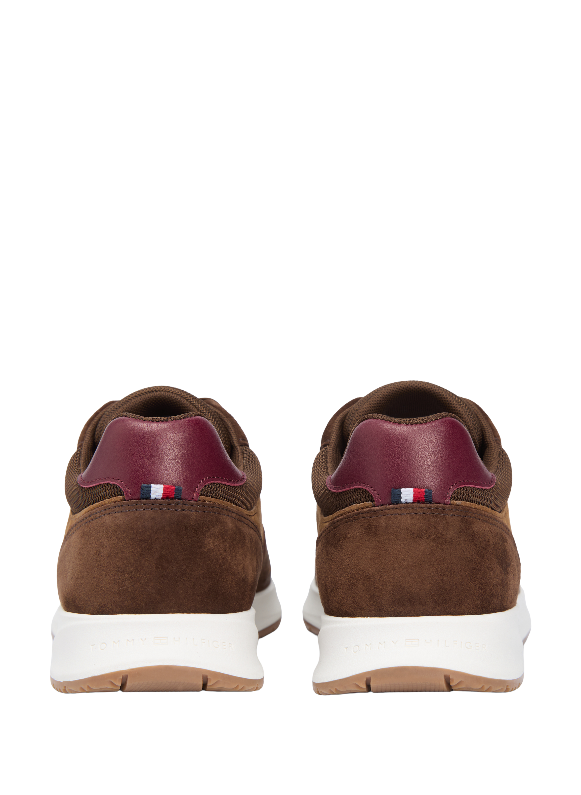 Basket en cuir suede TOMMY HILFIGER Marron