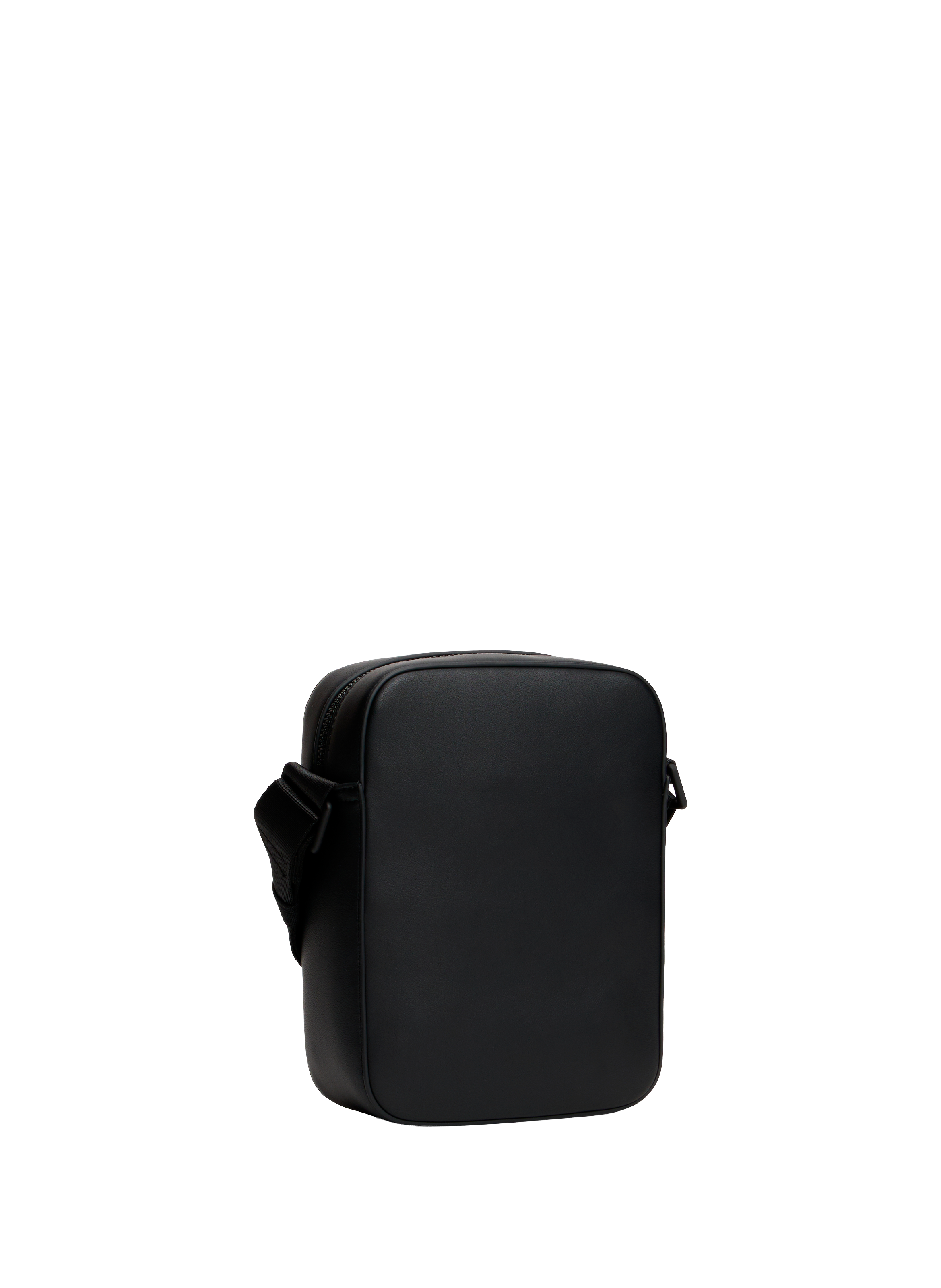 Textured reporter shoulder bag TOMMY HILFIGER Black