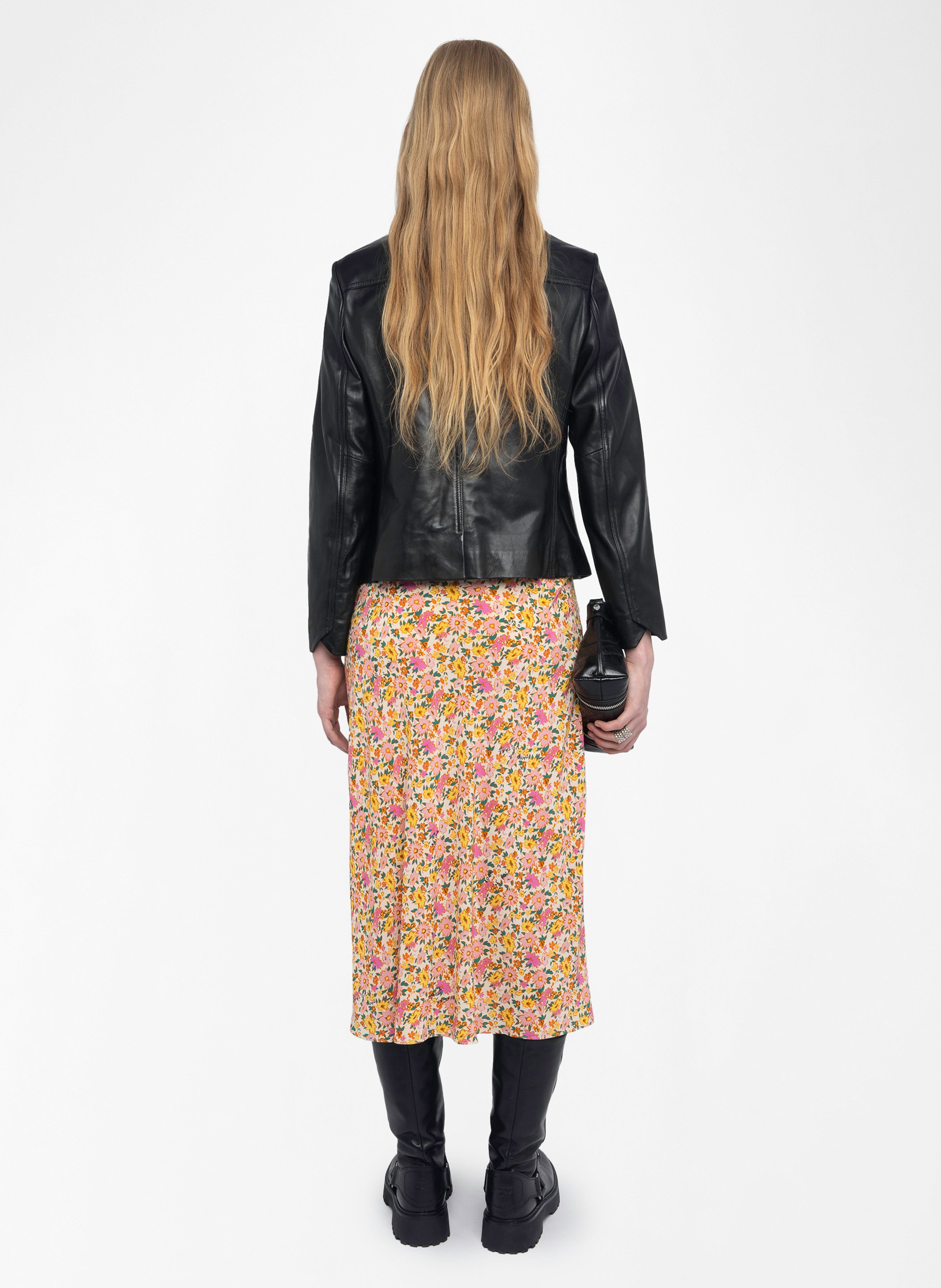 Jupe midi imprimée jayla ZADIG&VOLTAIRE Blanc