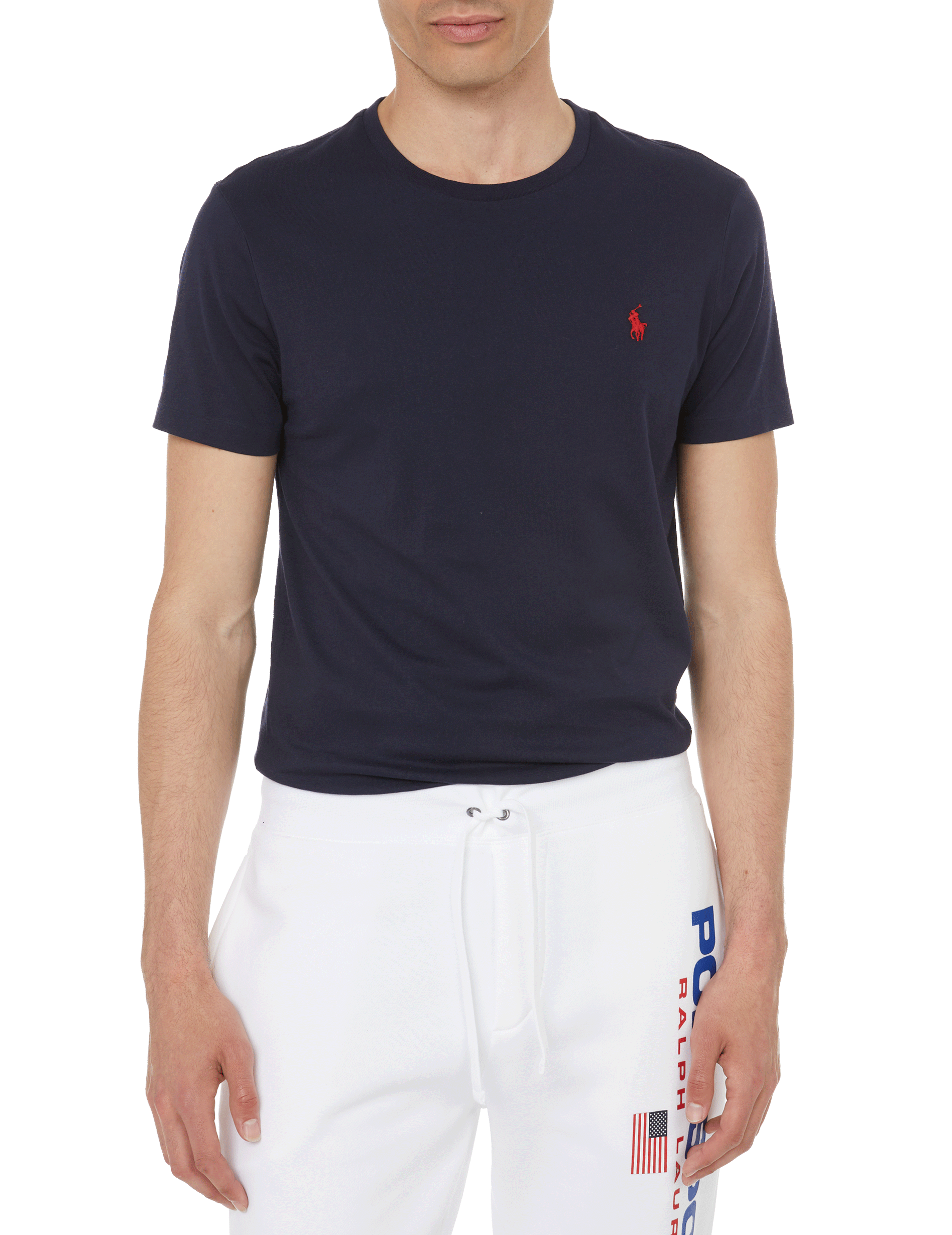 POLO RALPH LAUREN Slim cotton T-shirt Blue